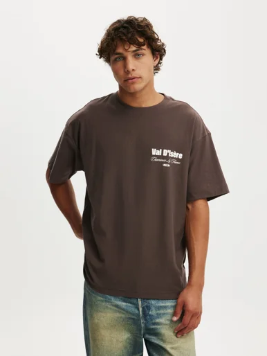COTTON ON Áo Thun Có Họa Tiết Nam-Box Fit Graphic T-Shirt