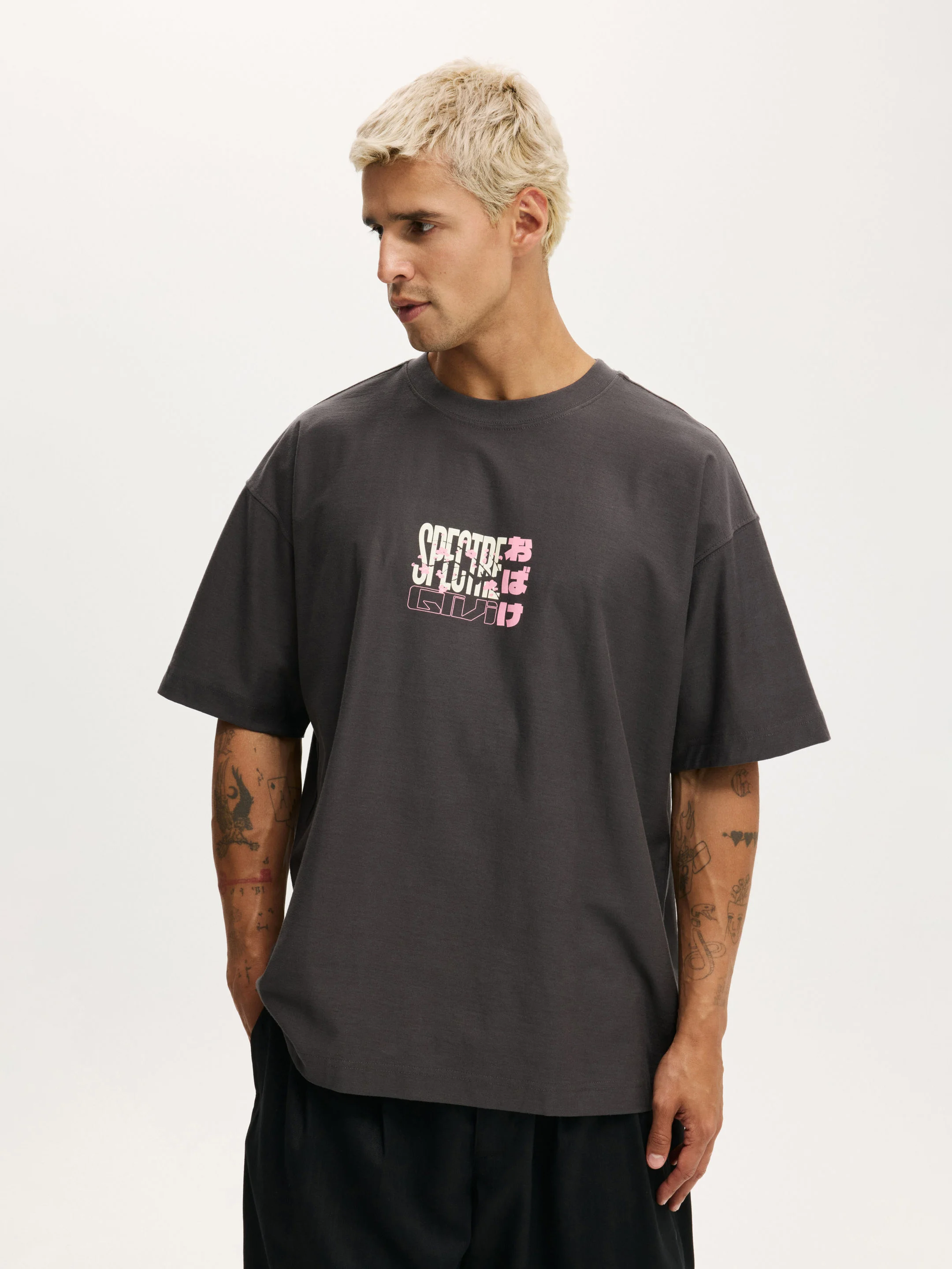 COTTON ON Áo Thun Có Họa Tiết Nam-Box Fit Graphic T-Shirt