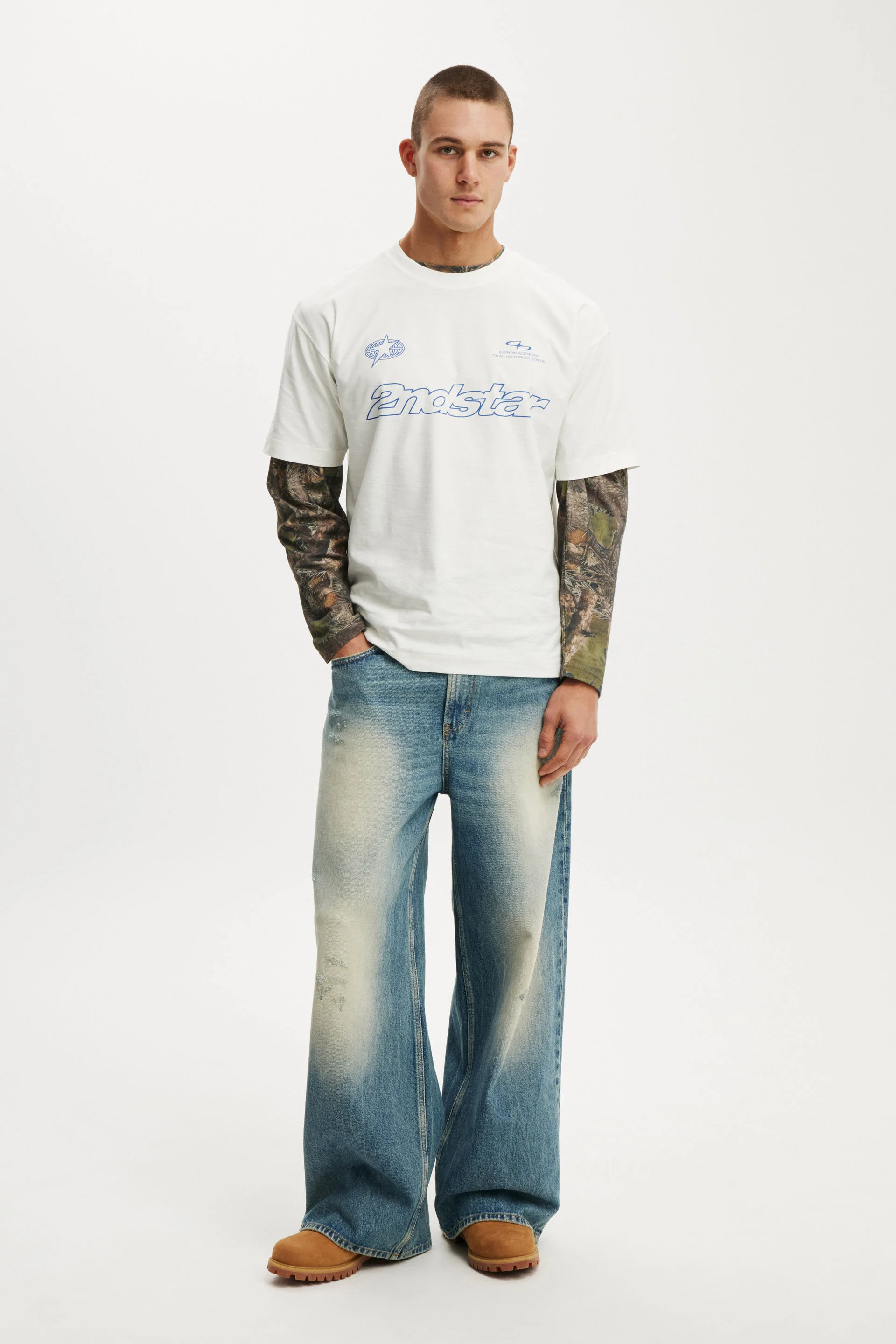 COTTON ON Áo Thun Có Họa Tiết Nam - Box Fit Graphic T-Shirt