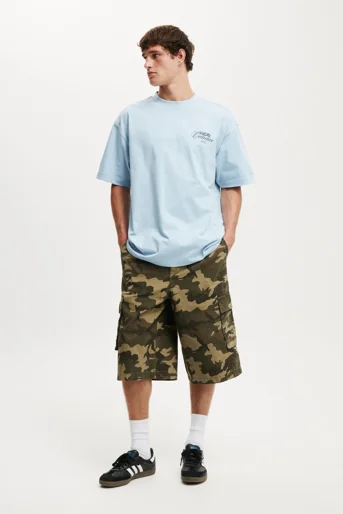 COTTON ON Áo Thun Có Họa Tiết Nam-Box Fit Text T-Shirt