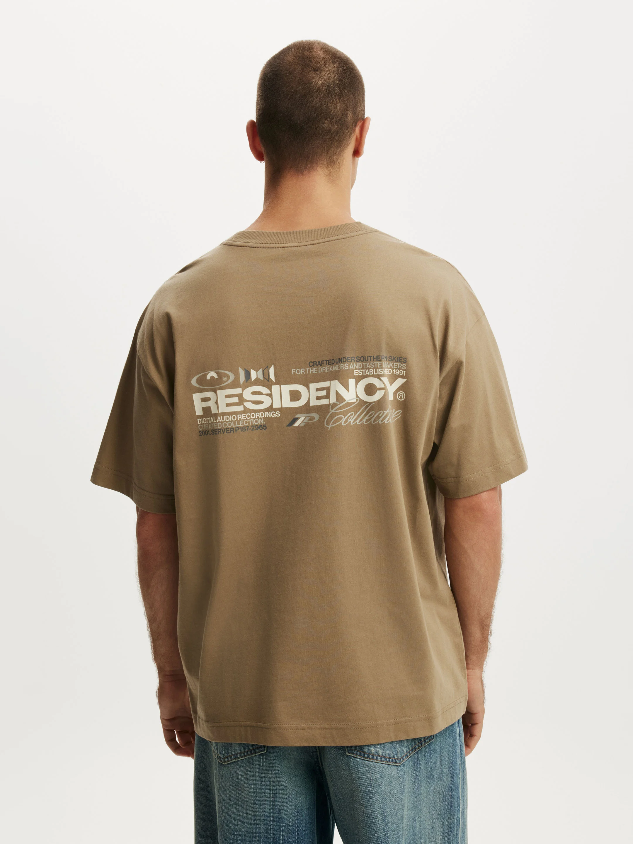 COTTON ON Áo Thun Có Họa Tiết Nam - Box Fit Text T-Shirt