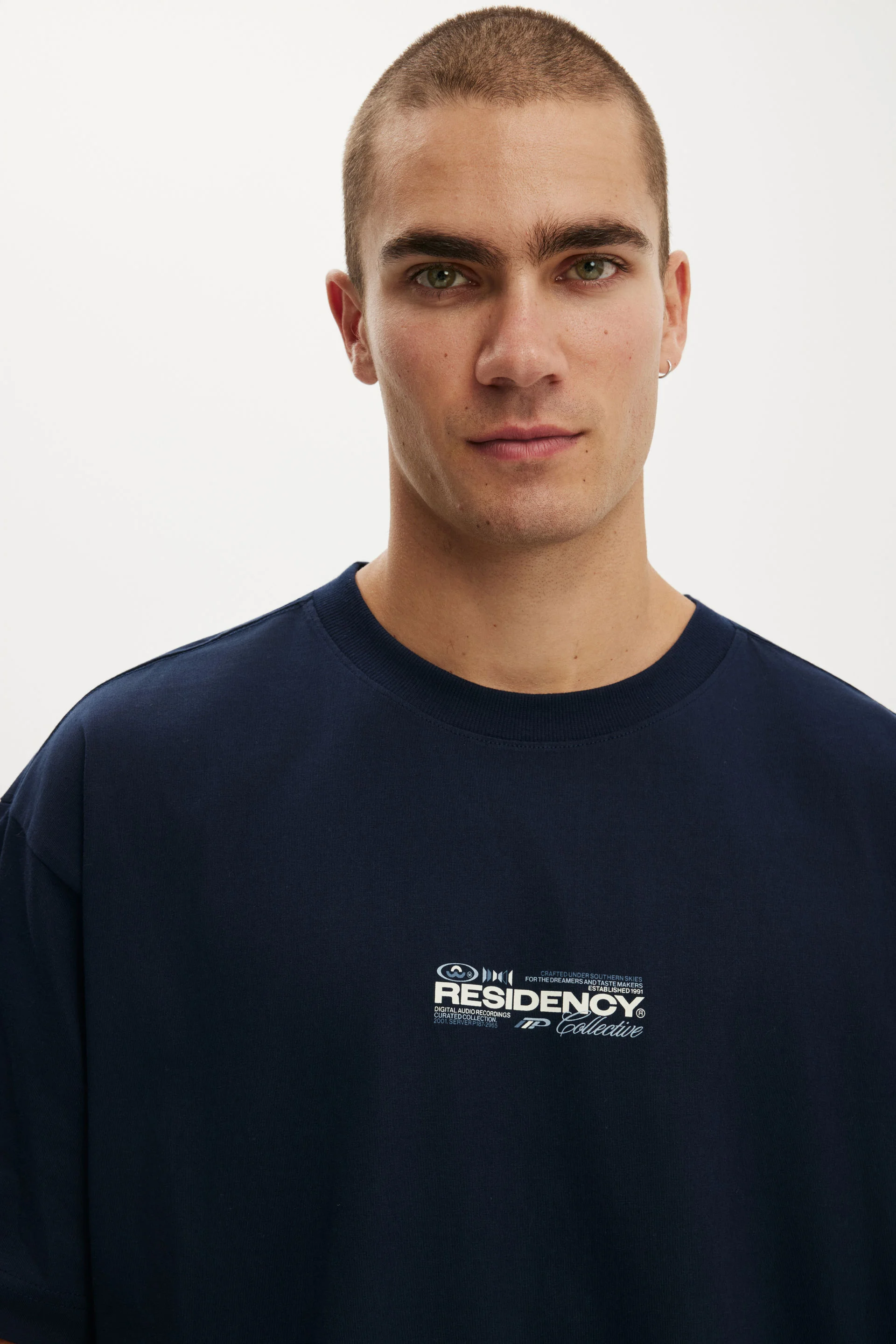 COTTON ON Áo Thun Có Họa Tiết Nam - Box Fit Text T-Shirt