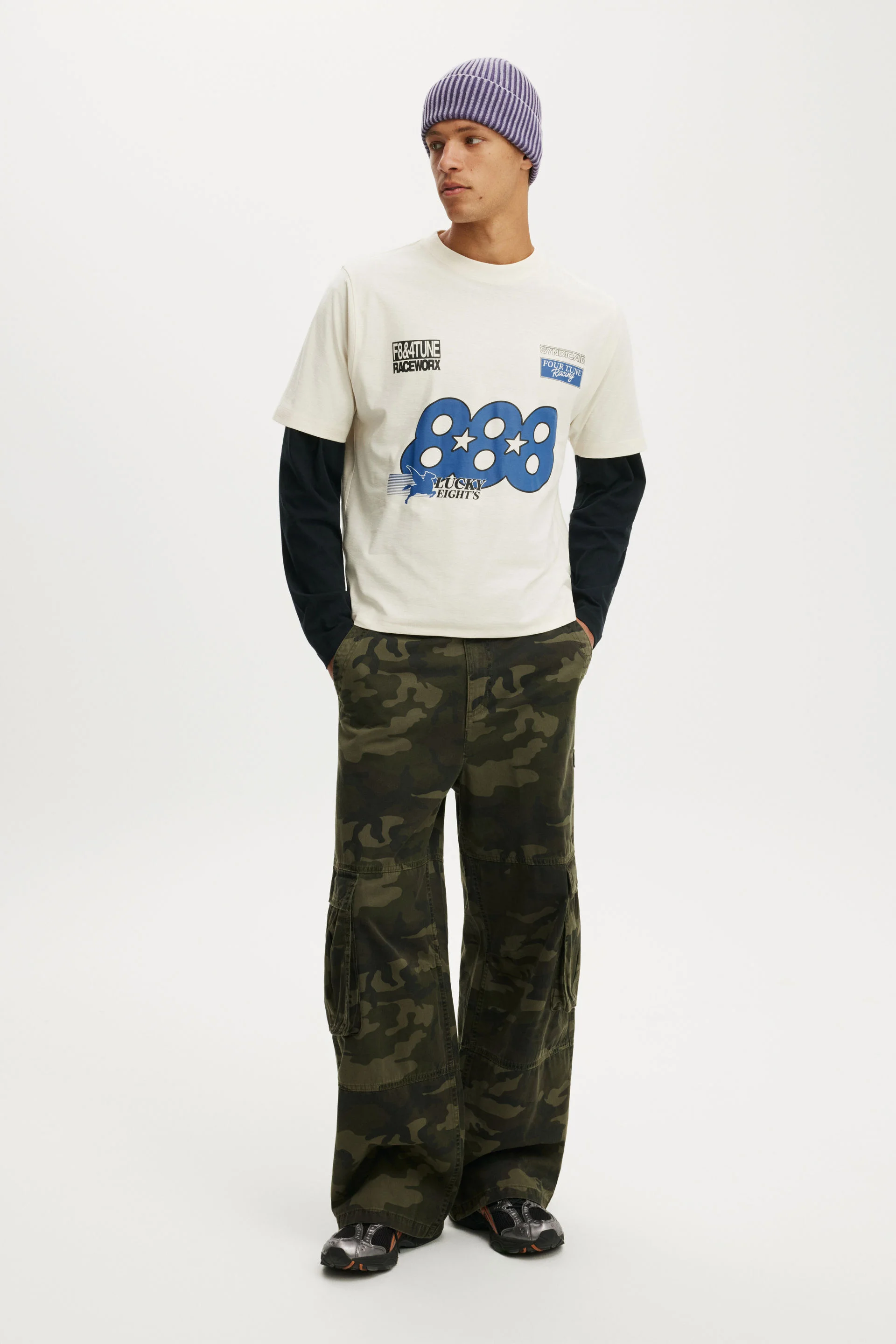 COTTON ON Áo Thun Có Họa Tiết Nam - Cropped Fit Graphic T-Shirt