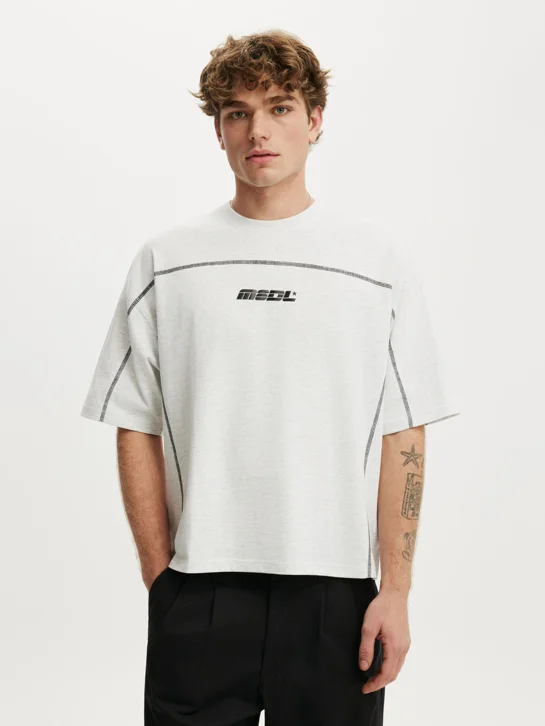 COTTON ON Áo Thun Có Hoạ Tiết Nam - Cropped Fit Graphic T-Shirt