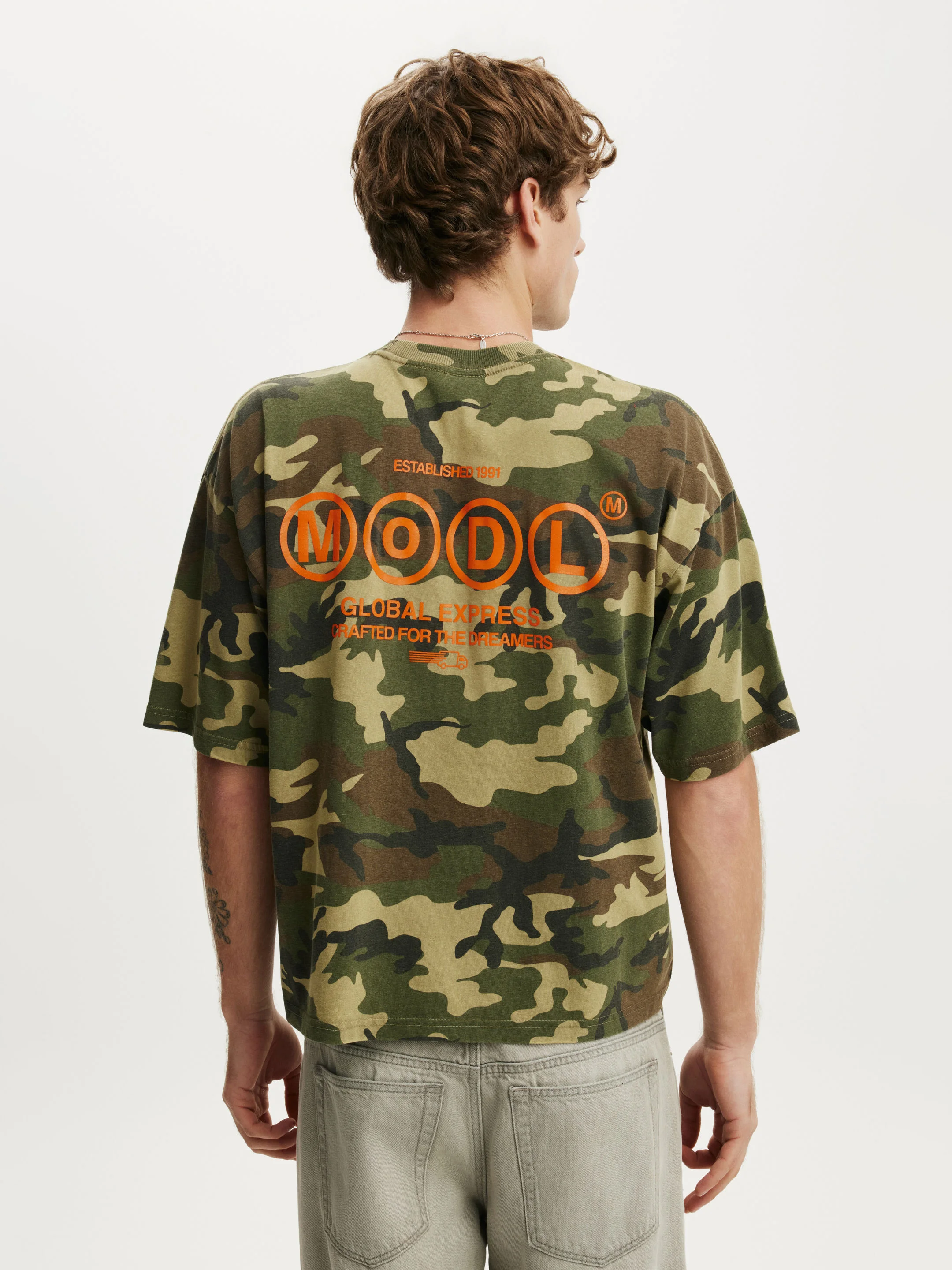 COTTON ON Áo Thun Có Hoạ Tiết Nam - Cropped Fit Graphic T-Shirt