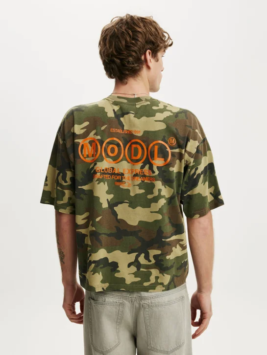 COTTON ON Áo Thun Có Hoạ Tiết Nam - Cropped Fit Graphic T-Shirt