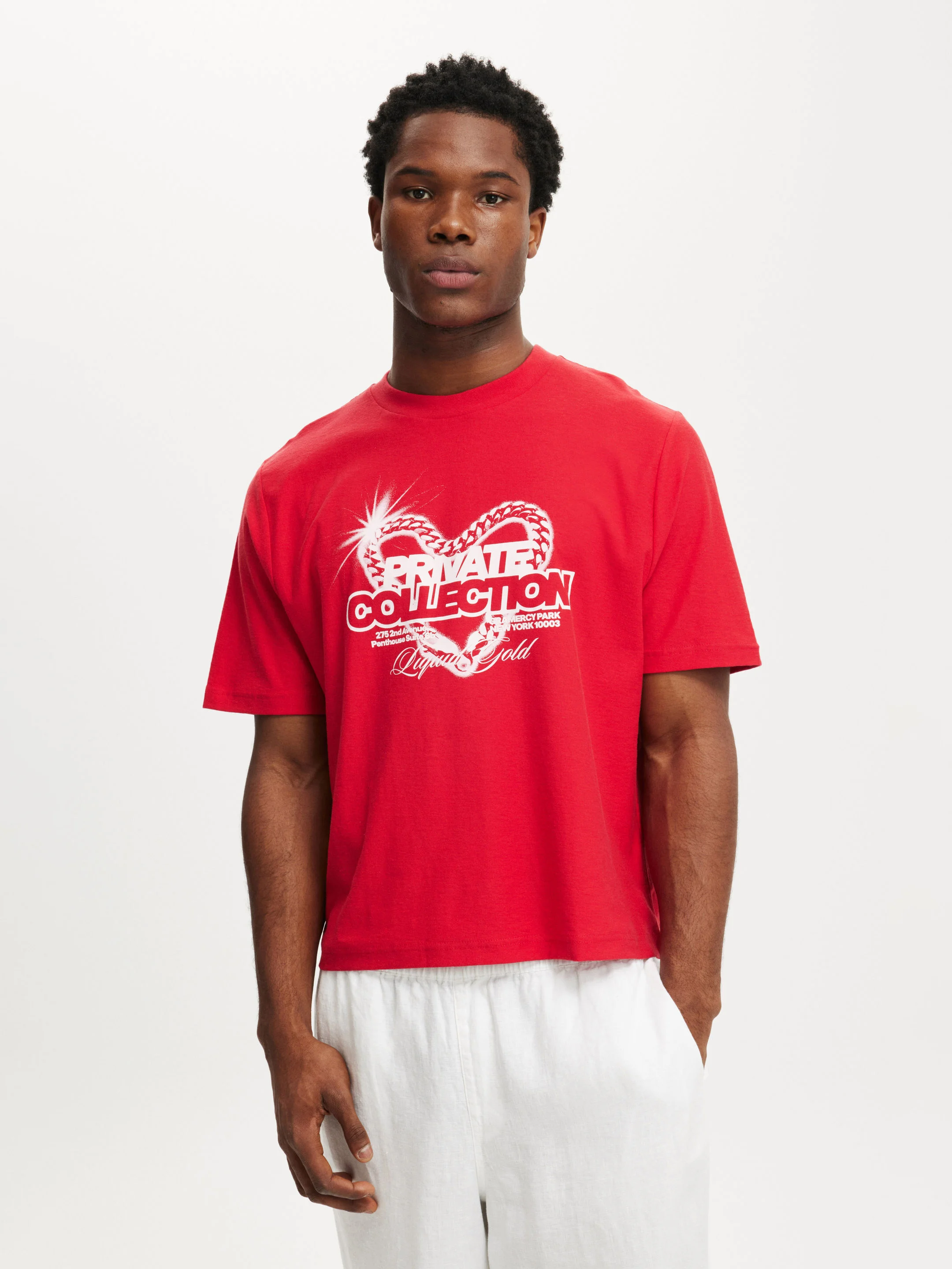 COTTON ON Áo Thun Có Họa Tiết Nam-Cropped Fit Graphic T-Shirt