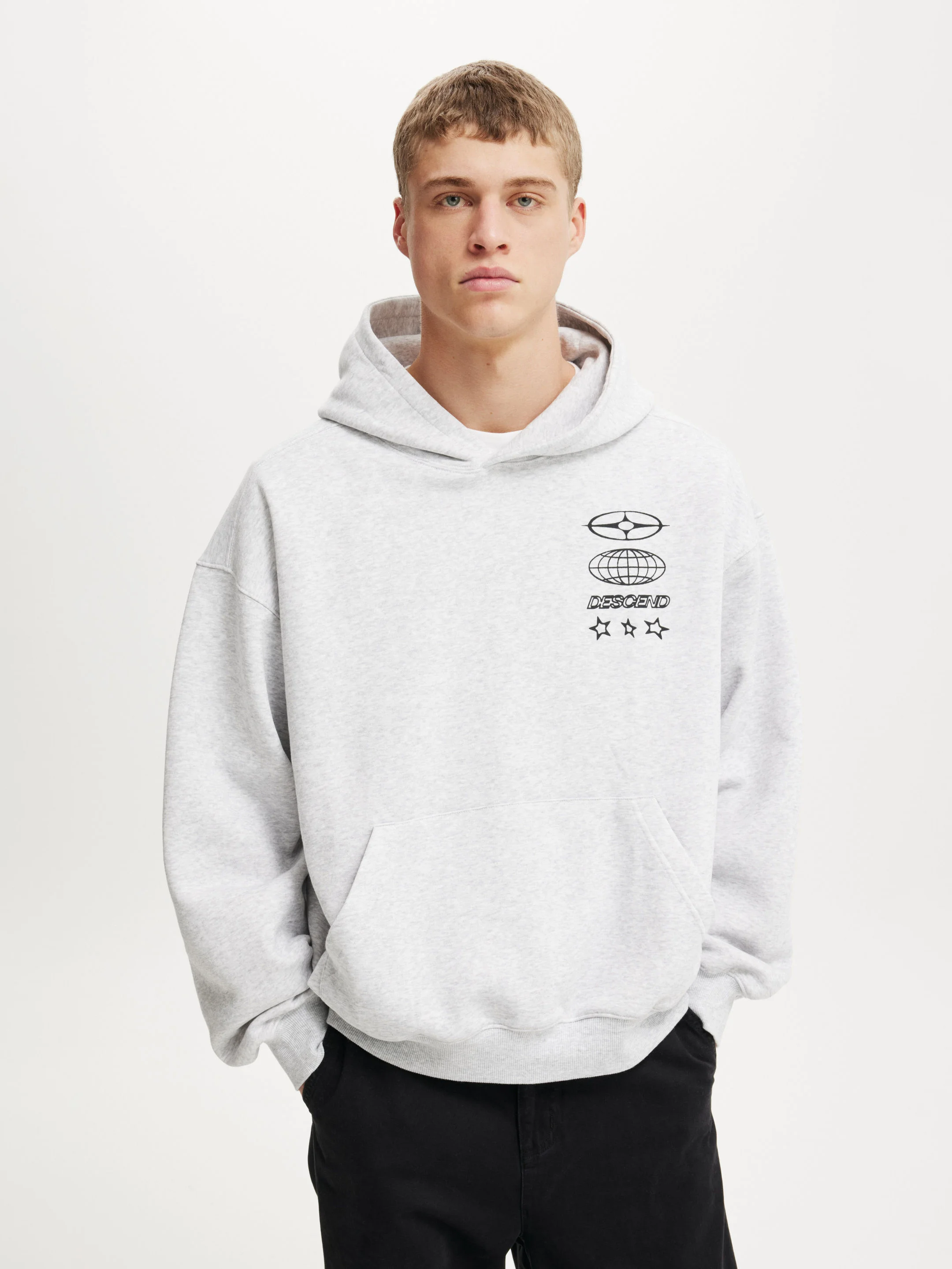 COTTON ON Áo Chui Đầu Có Nón Nam - Box Fit Graphic Hoodie