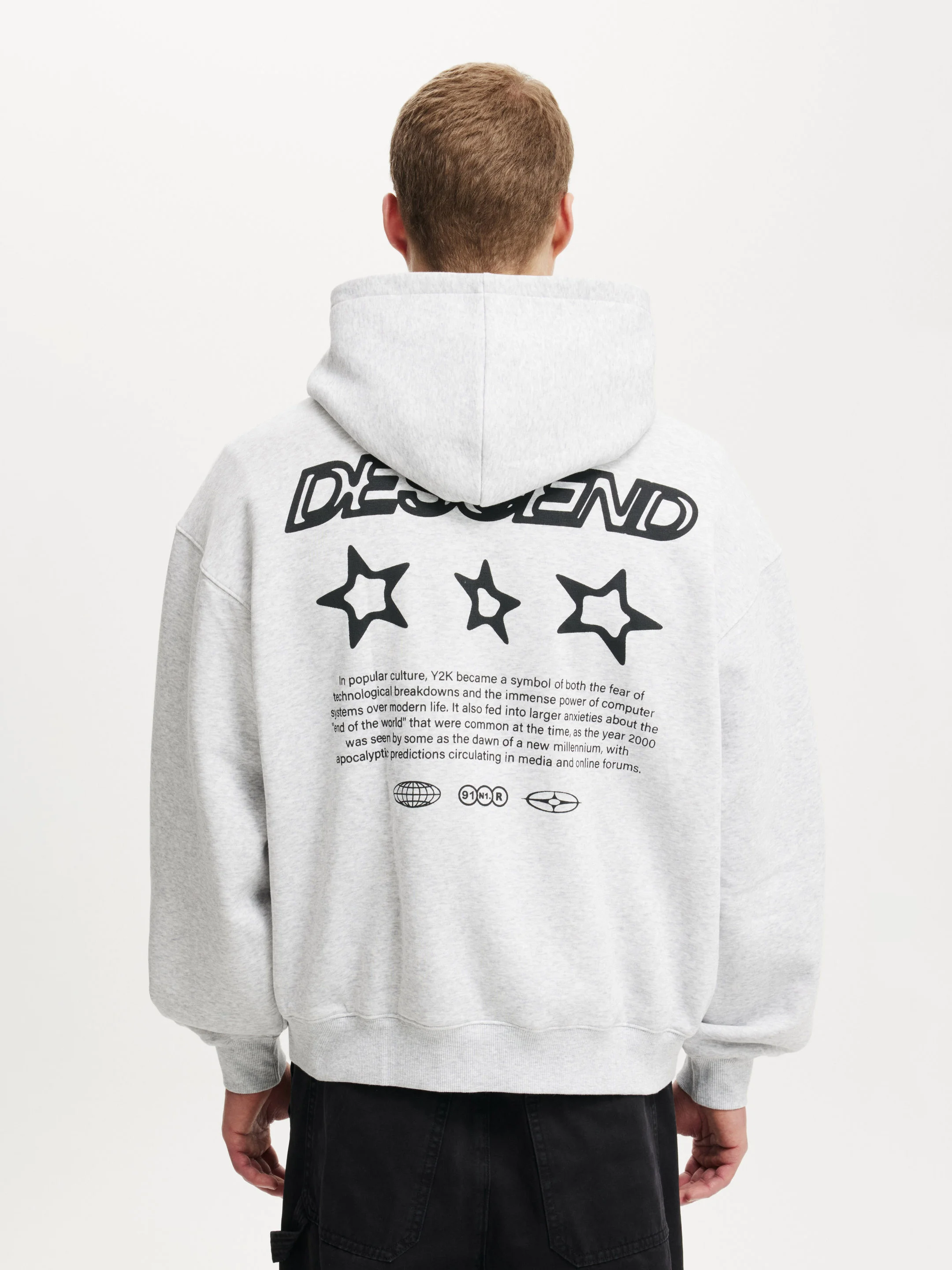 COTTON ON Áo Chui Đầu Có Nón Nam - Box Fit Graphic Hoodie