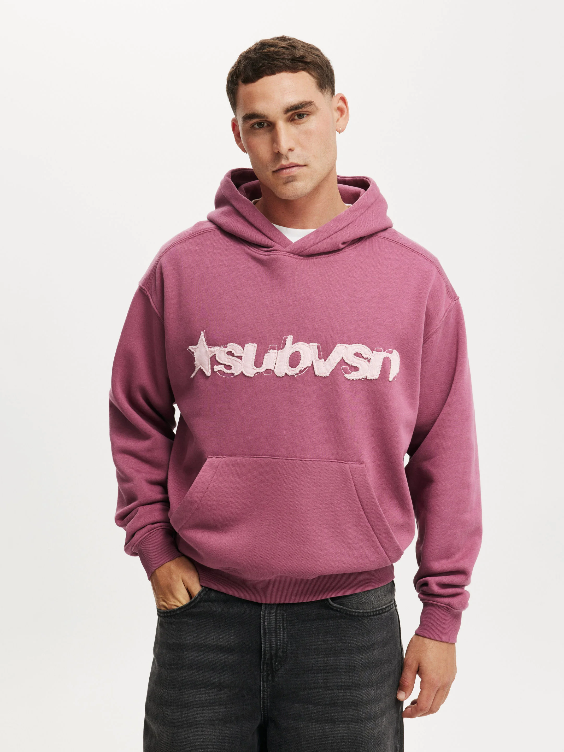 COTTON ON Áo Chui Đầu Có Nón Nam-Box Fit Graphic Hoodie