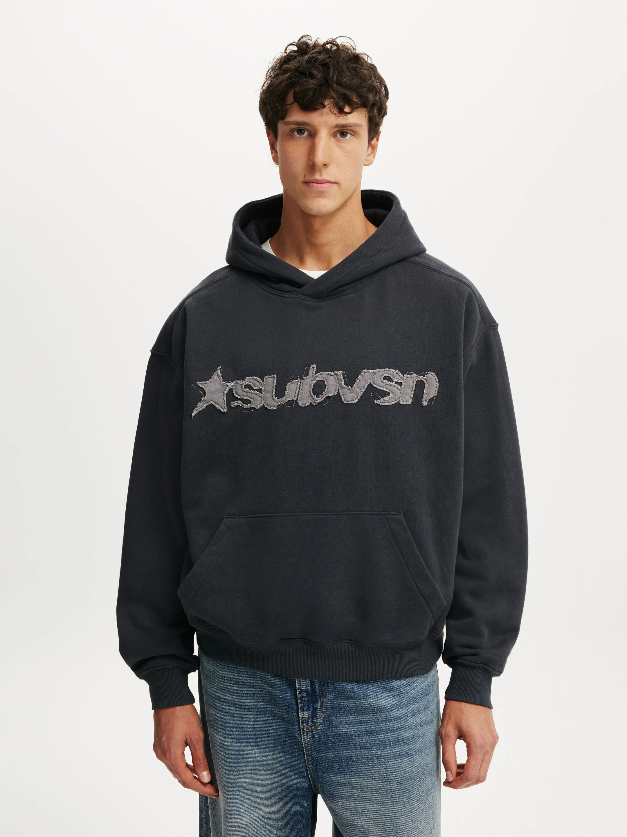 COTTON ON Áo Chui Đầu Có Nón Nam-Box Fit Graphic Hoodie