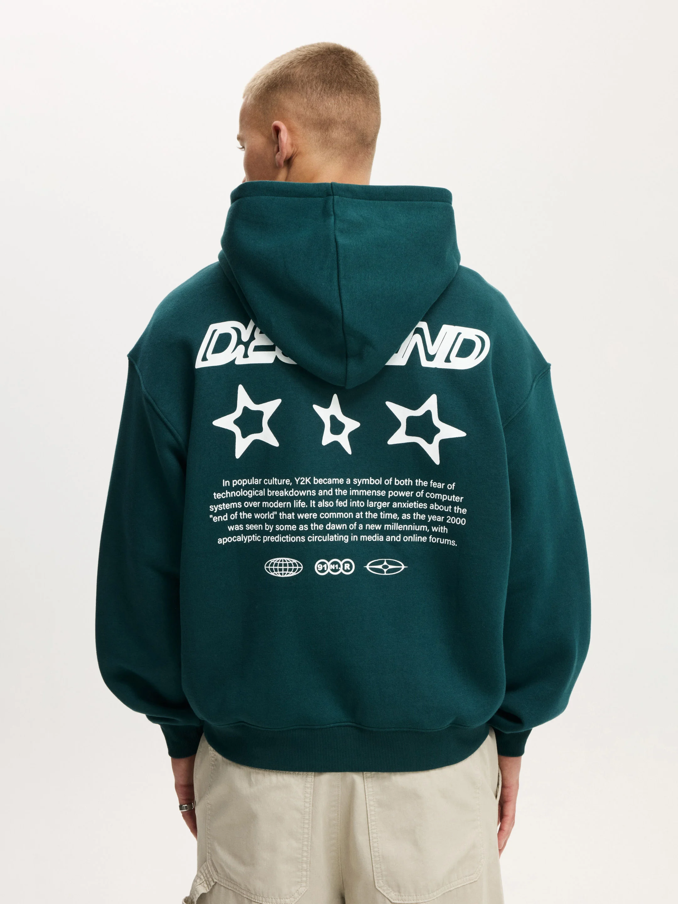 COTTON ON Áo Chui Đầu Có Nón Nam - Box Fit Graphic Hoodie
