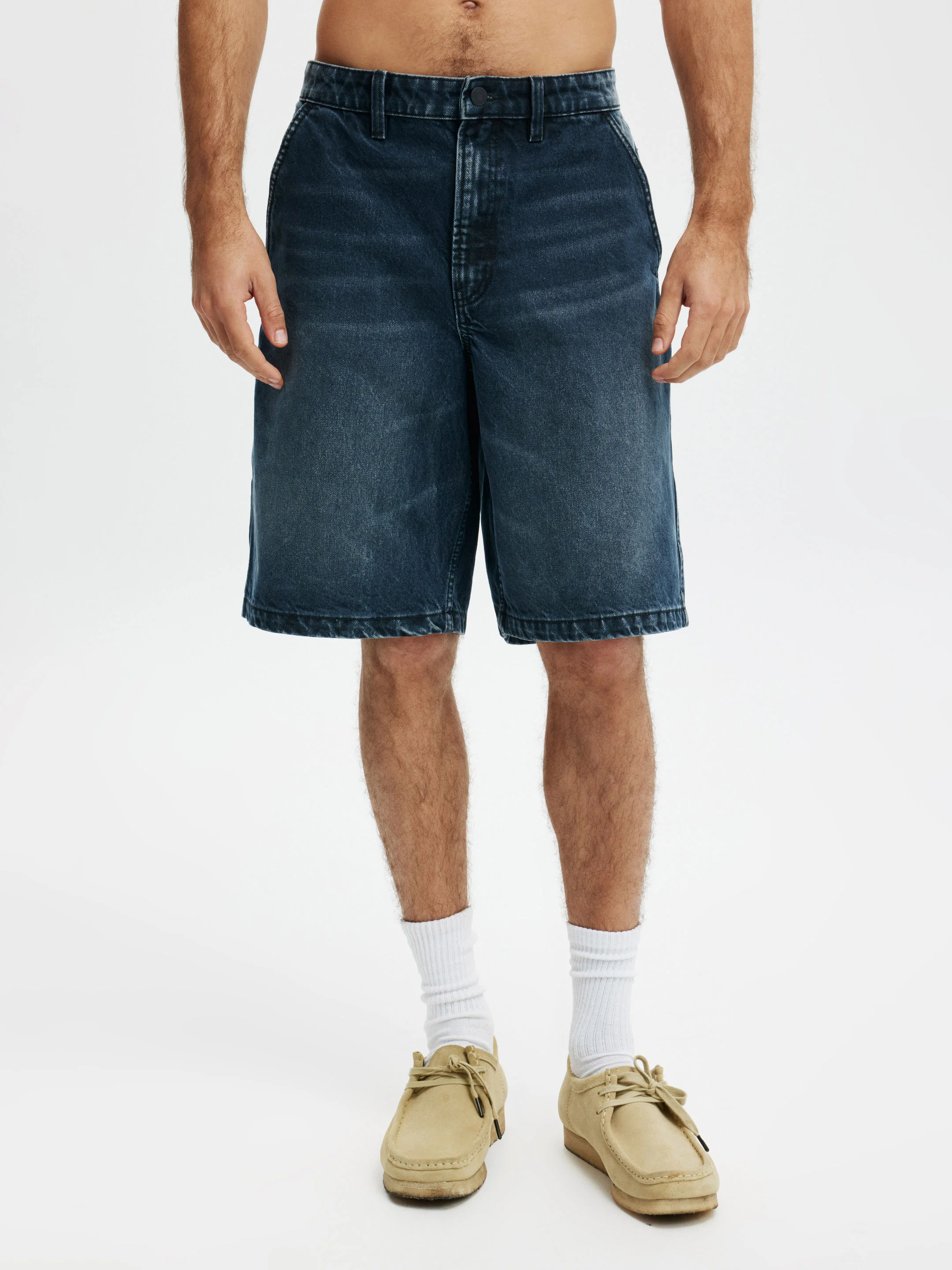 COTTON ON Quần Jeans Ngắn Nam-Baggy Denim Short