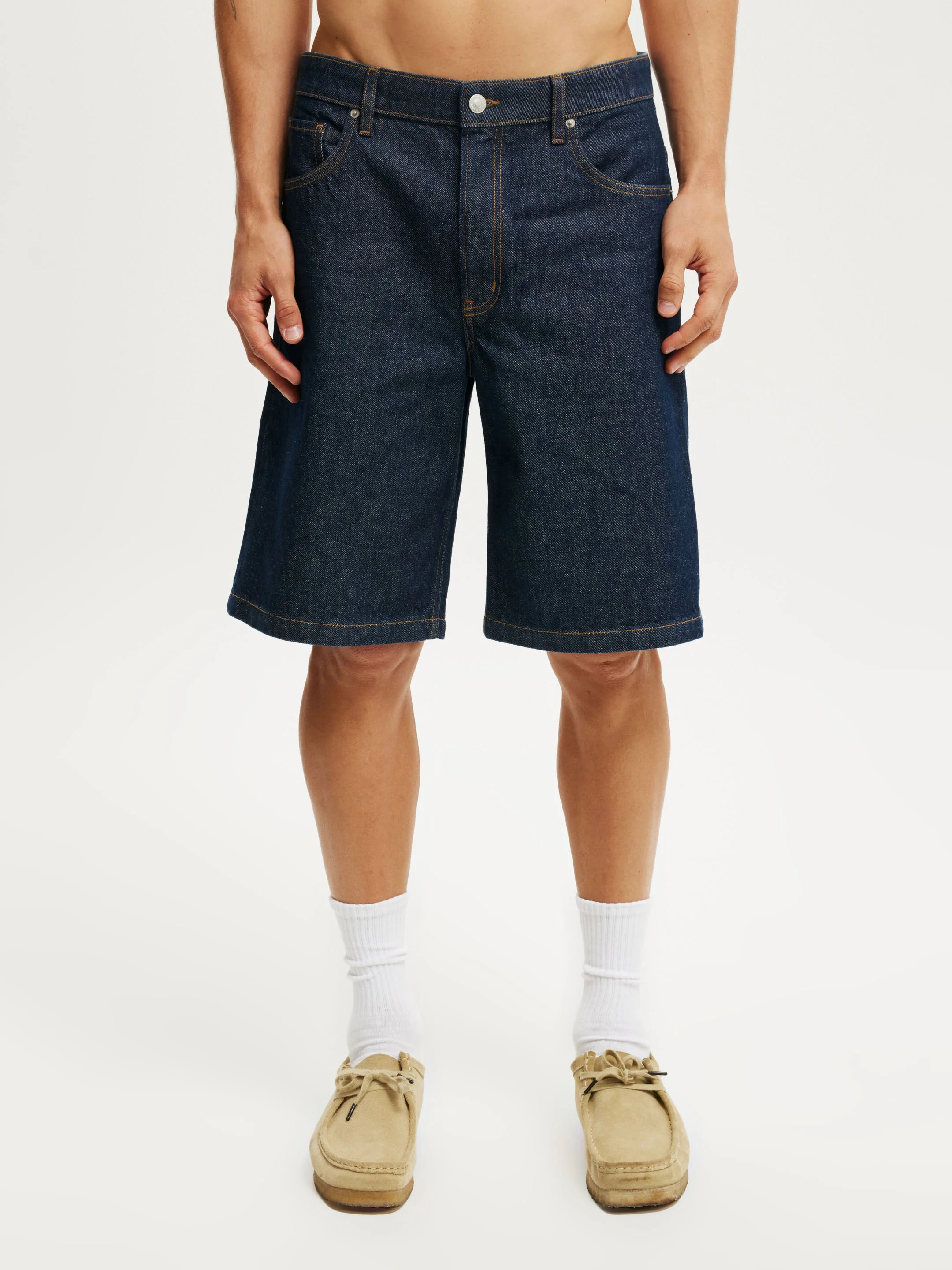 COTTON ON Quần Jeans Ngắn Nam-Baggy Denim Short