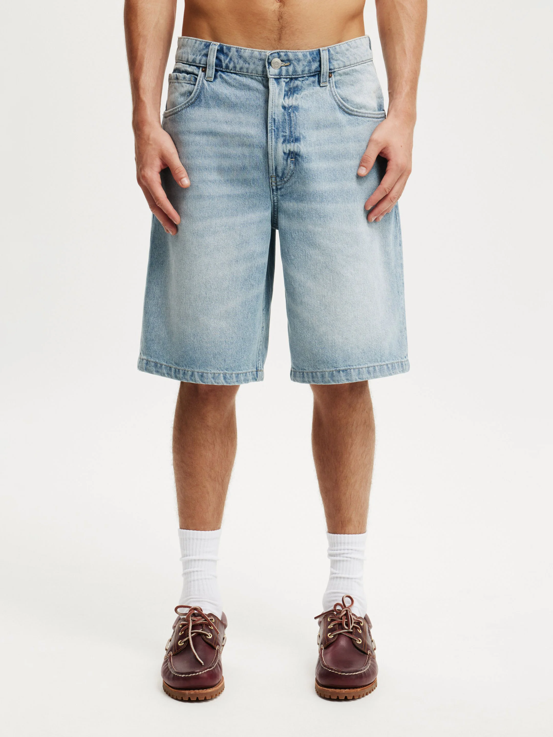 COTTON ON Quần Jeans Ngắn Nam-Baggy Denim Short