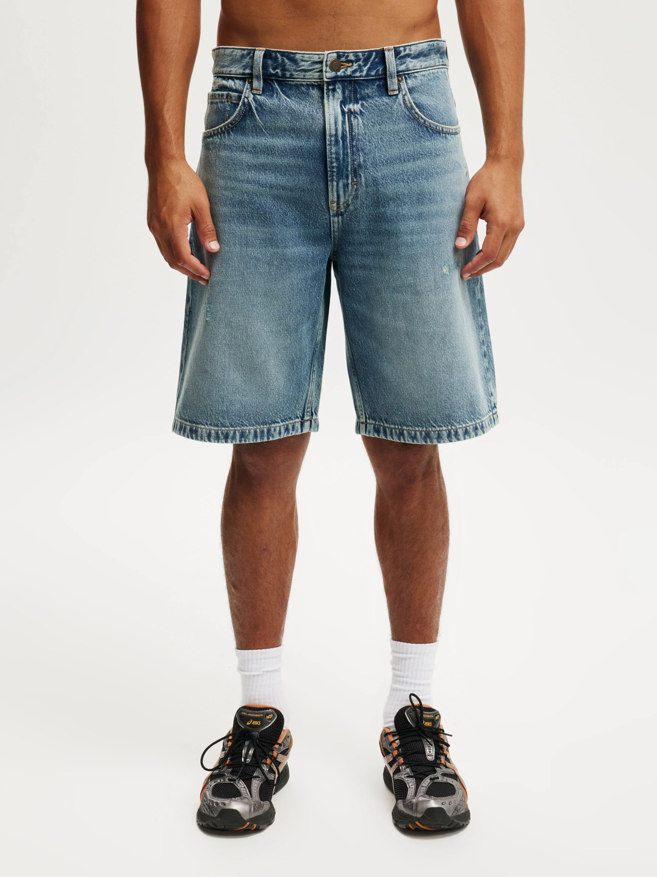 COTTON ON Quần Jeans Ngắn Nam-Baggy Denim Short