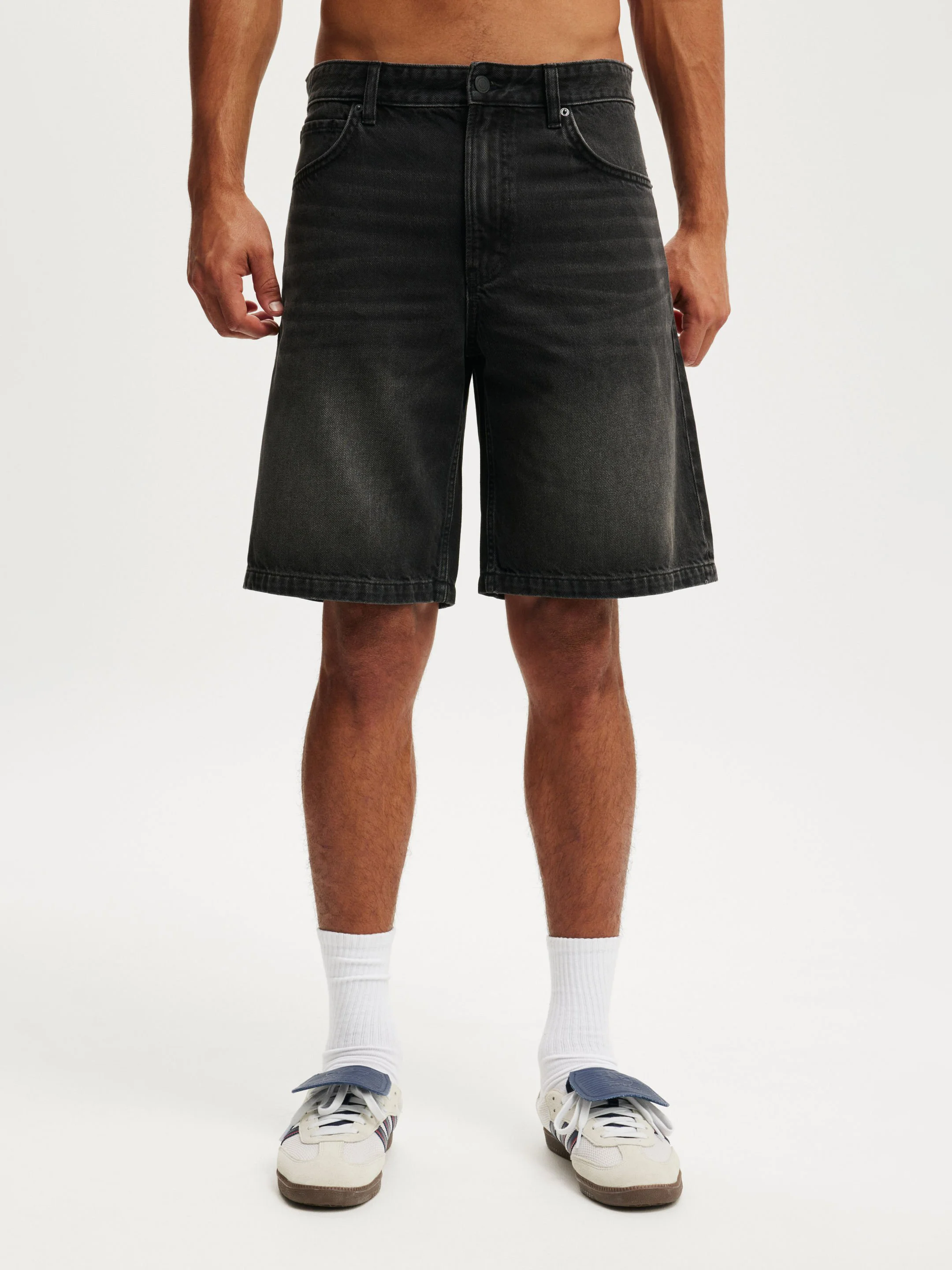 COTTON ON Quần Jeans Ngắn Nam-Baggy Denim Short