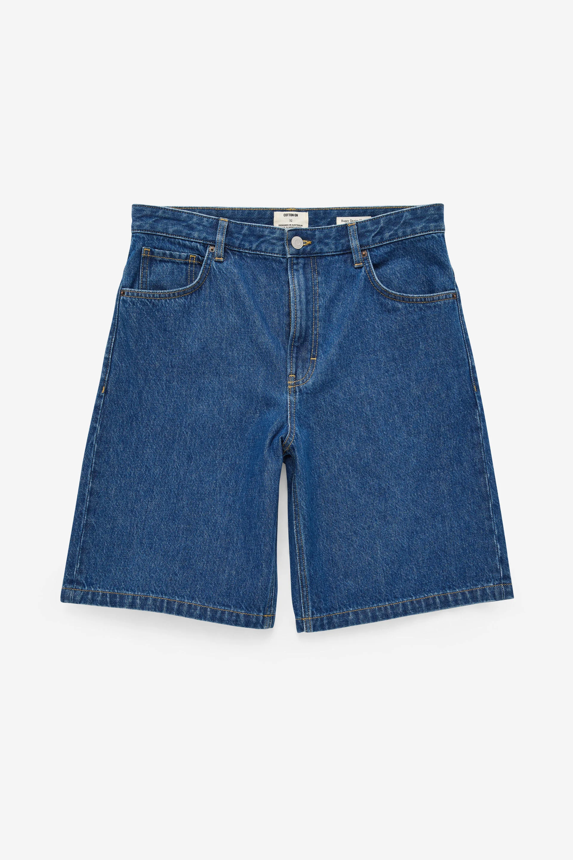COTTON ON Quần Jeans Ngắn Nam - Baggy Denim Short