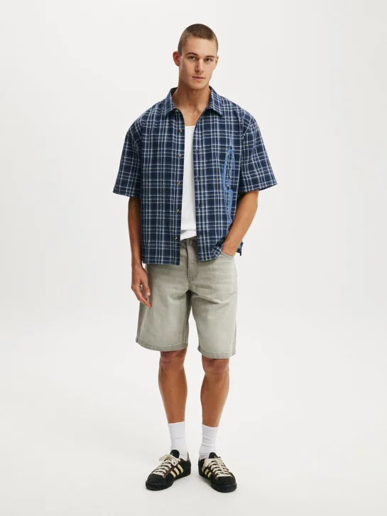 COTTON ON Quần Jeans Ngắn Nam-Baggy Denim Short