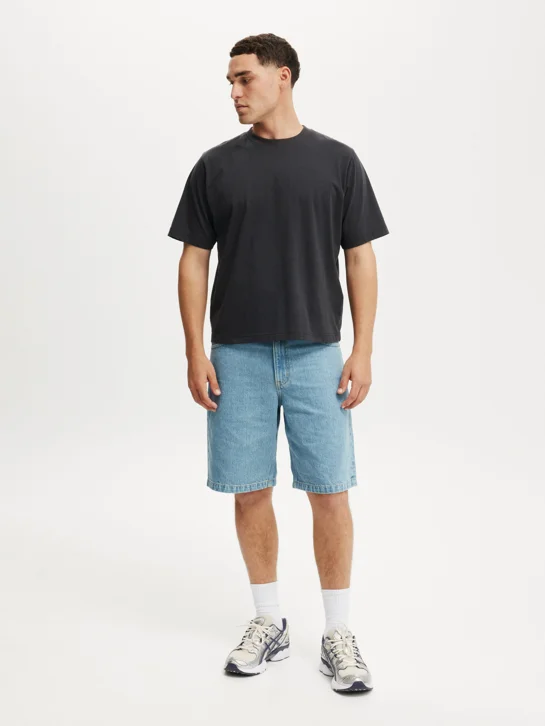 COTTON ON Quần Jeans Ngắn Nam-Baggy Denim Short