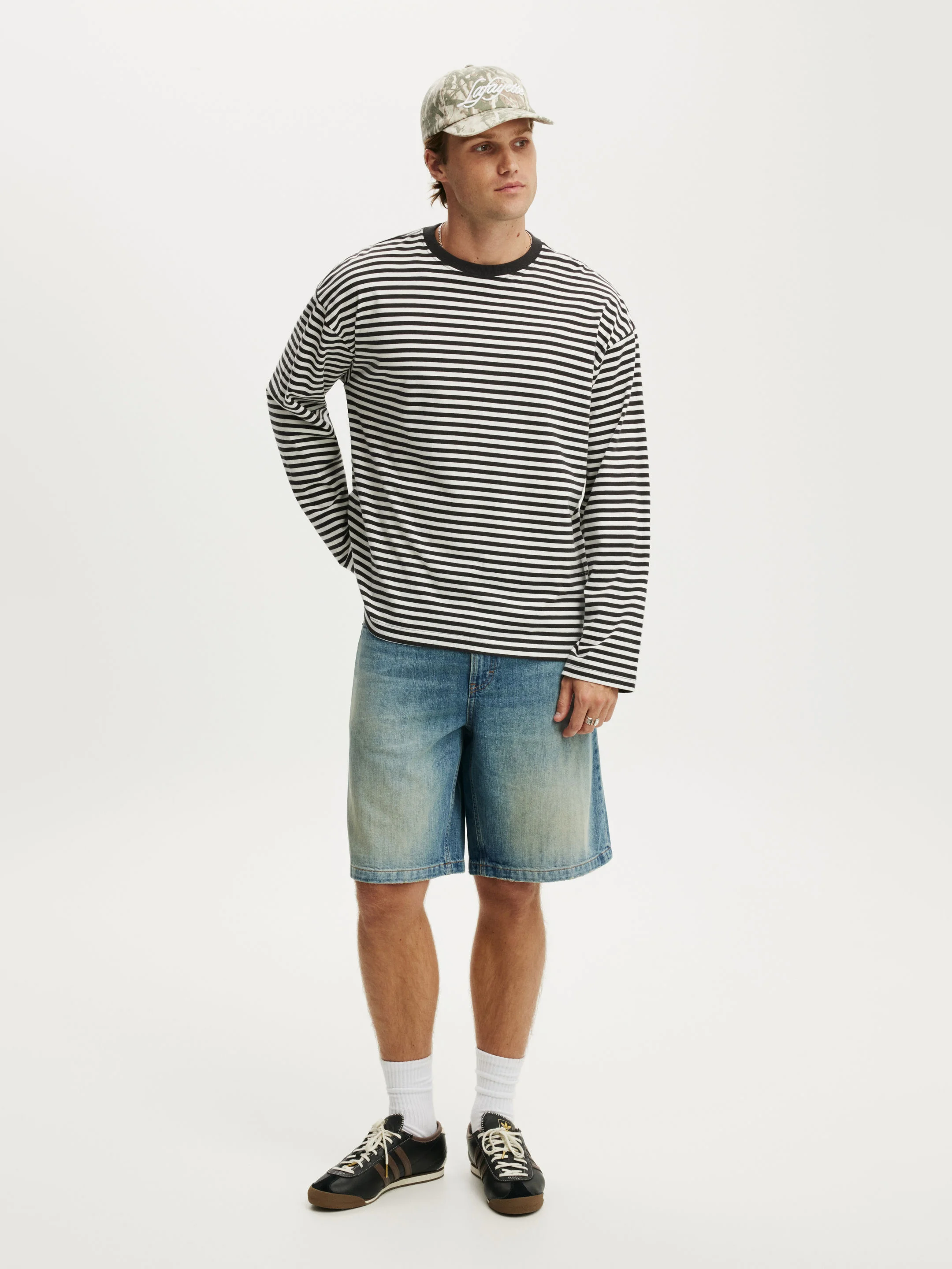 COTTON ON Quần Jeans Ngắn Nam - Baggy Denim Short