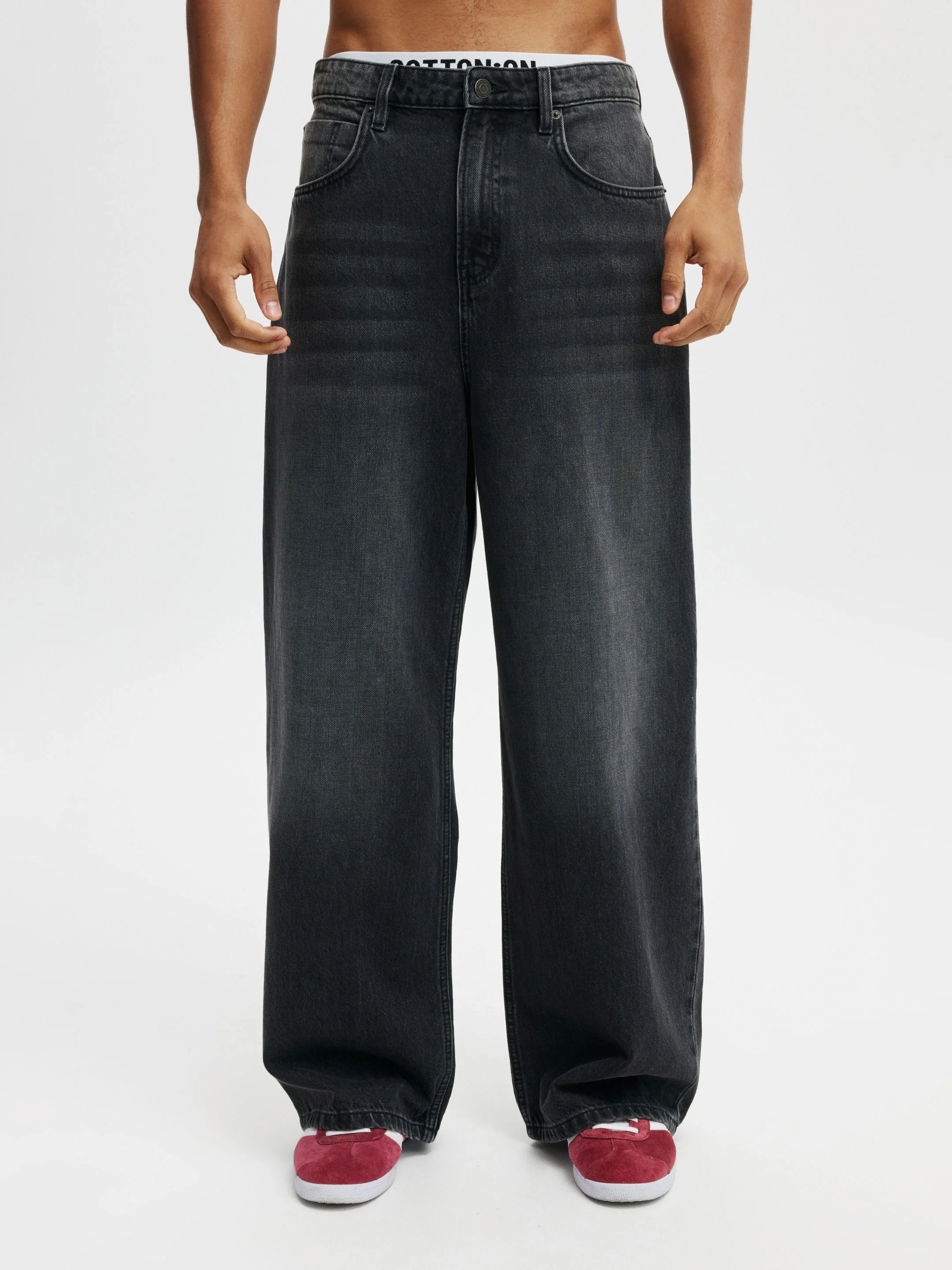 COTTON ON Quần Jeans Ống Rộng Nam-Super Baggy Jean