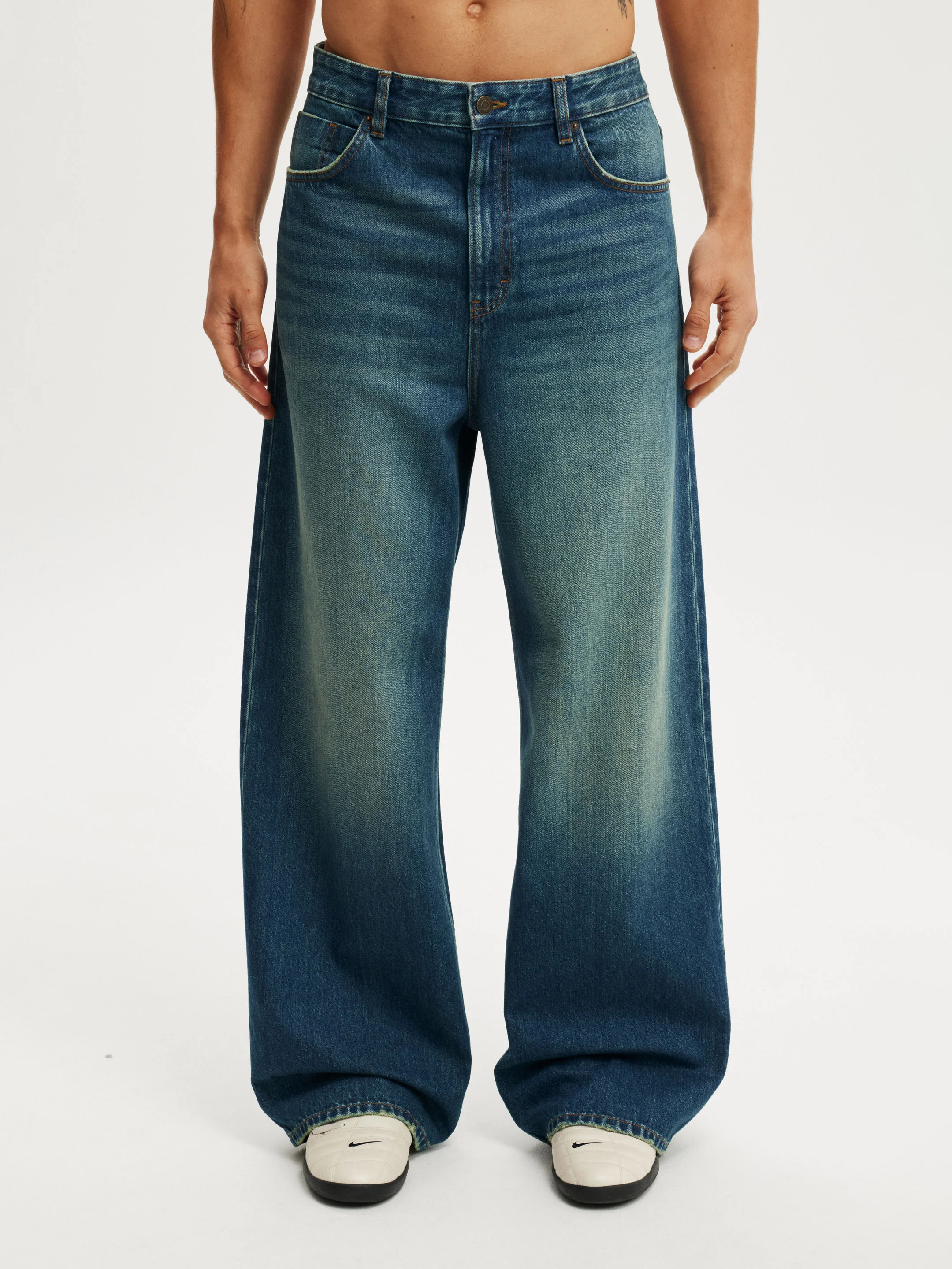 COTTON ON Quần Jeans Ống Rộng Nam - Super Baggy Jean