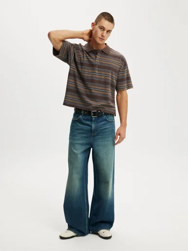 COTTON ON Quần Jeans Ống Rộng Nam - Super Baggy Jean