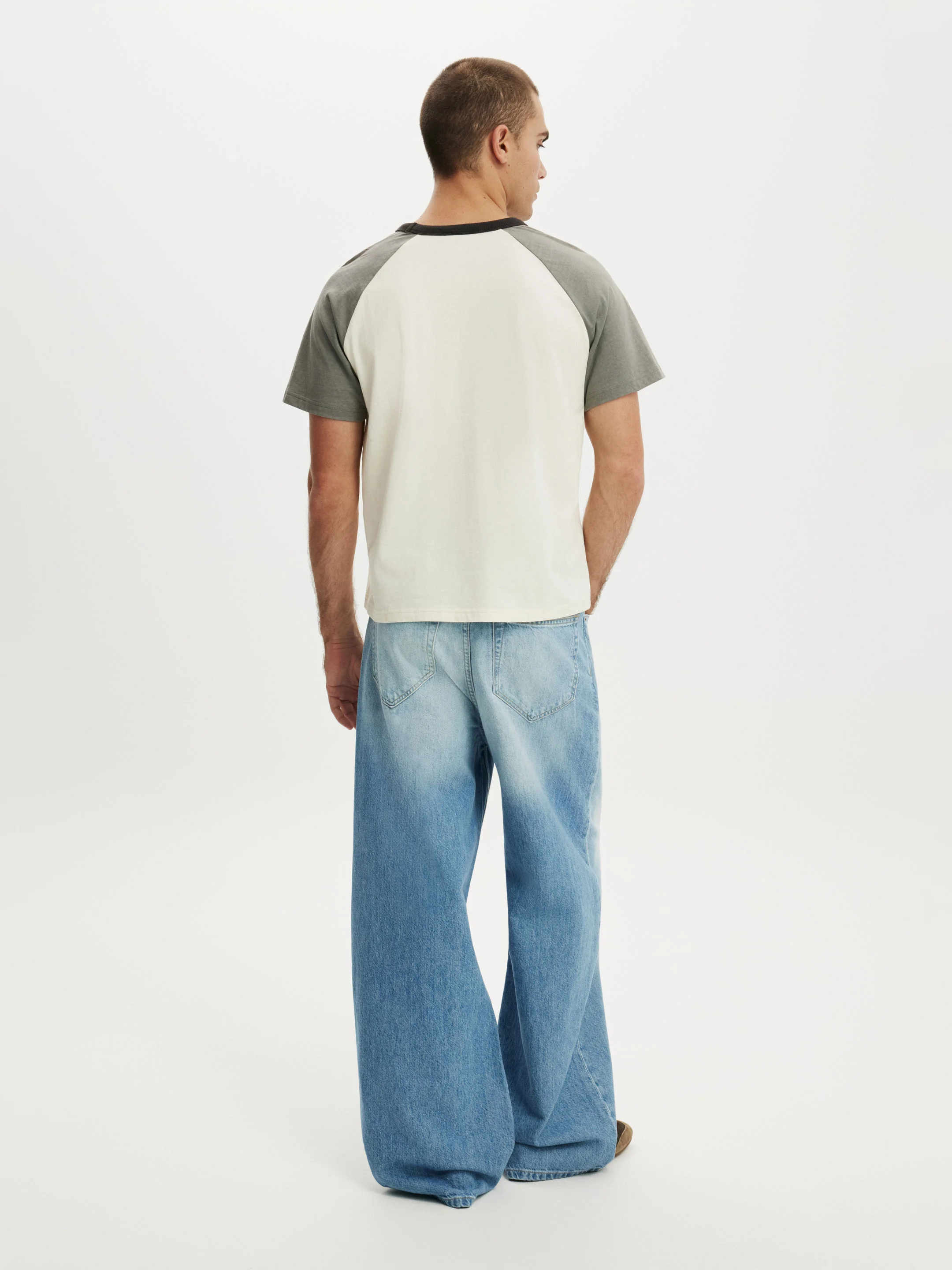 COTTON ON Quần Jeans Ống Rộng Nam - Super Baggy Jean