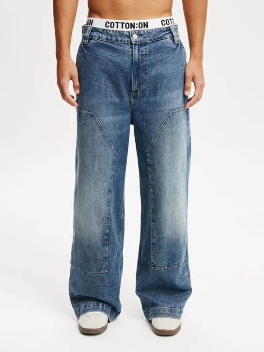 COTTON ON Quần Jeans Ống Rộng Nam-Super Baggy Jean