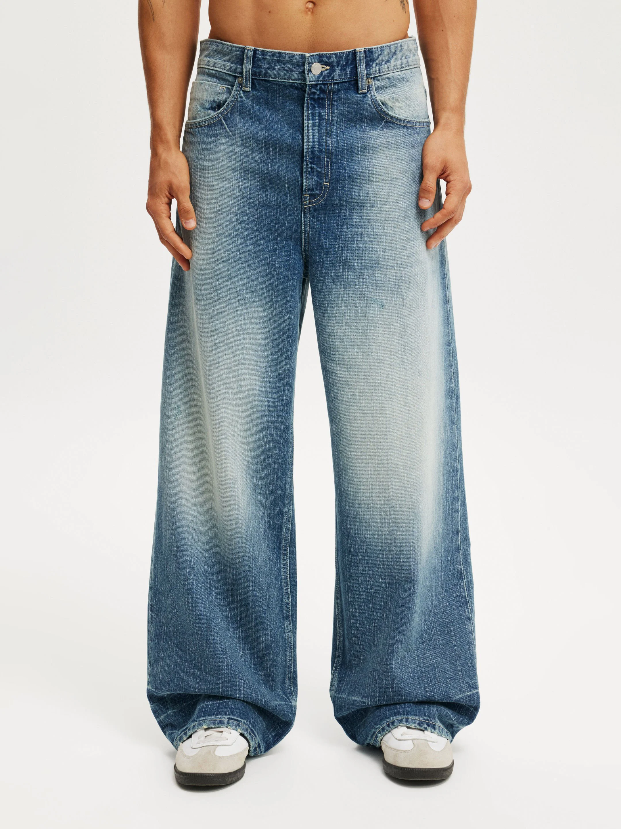 COTTON ON Quần Jeans Ống Rộng Nam-Super Baggy Jean