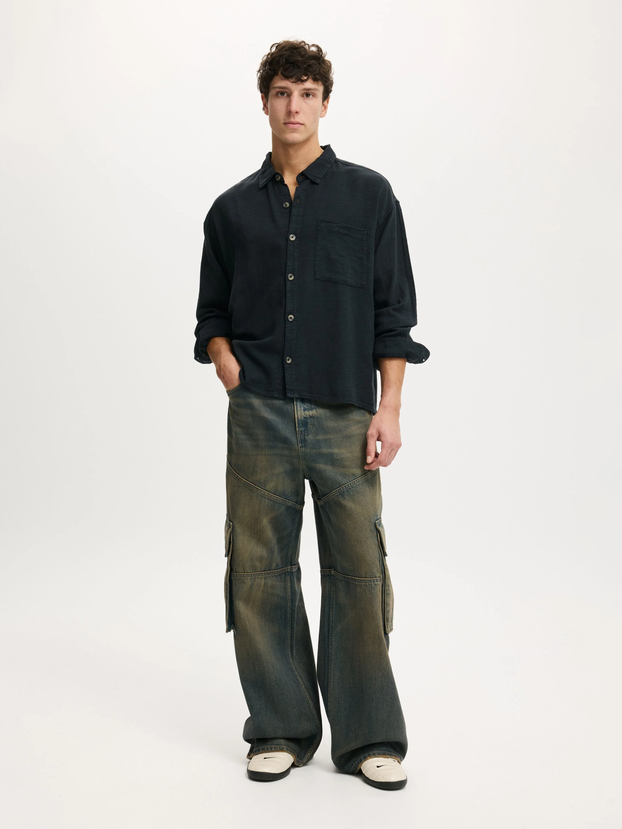 COTTON ON Quần Jeans Ống Rộng Nam-Super Baggy Jean