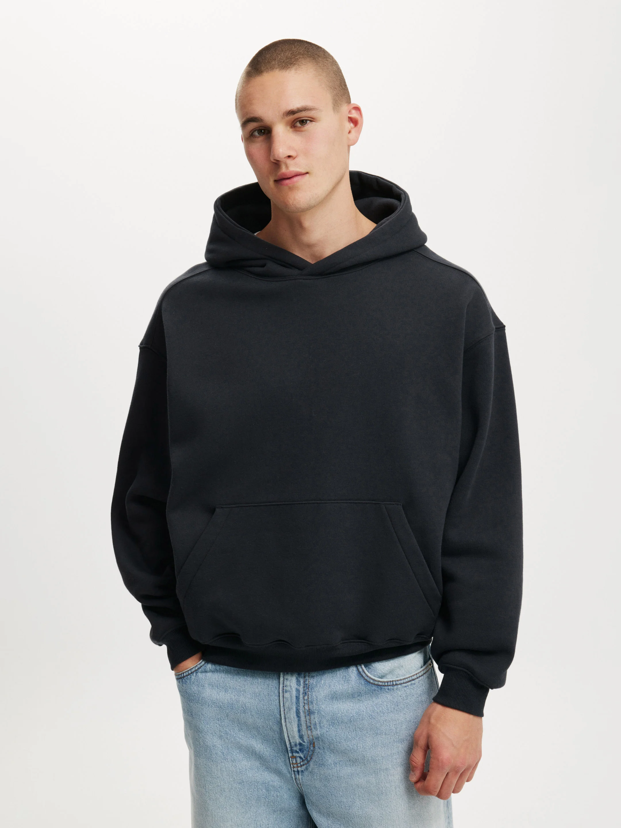 COTTON ON Áo Chui Đầu Có Nón Nam - Box Fit Hoodie