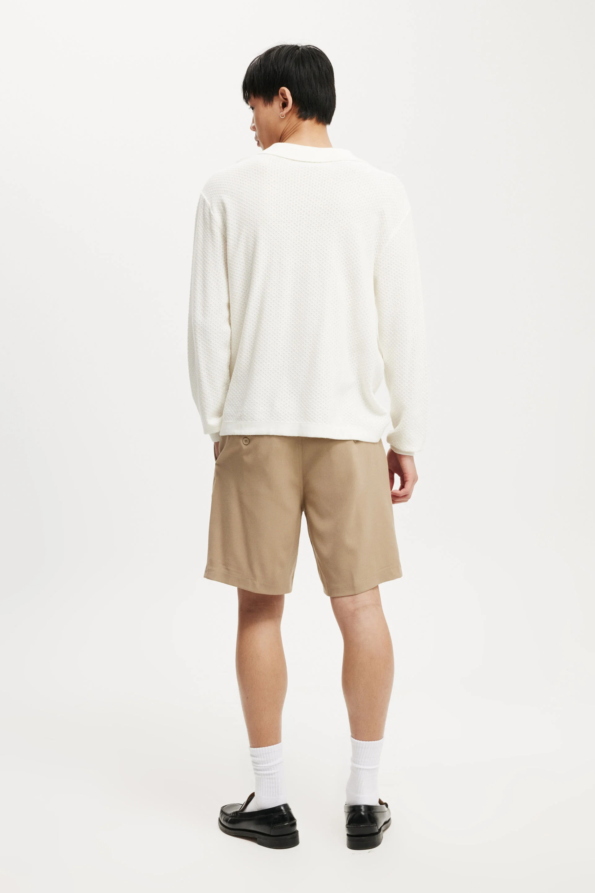 COTTON ON Quần Vải Ngắn Nam-Pleated Short