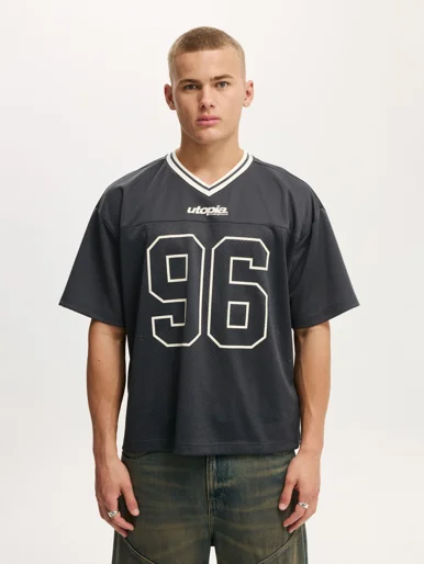 COTTON ON Áo Thun Có Họa Tiết Nam-Football Jersey