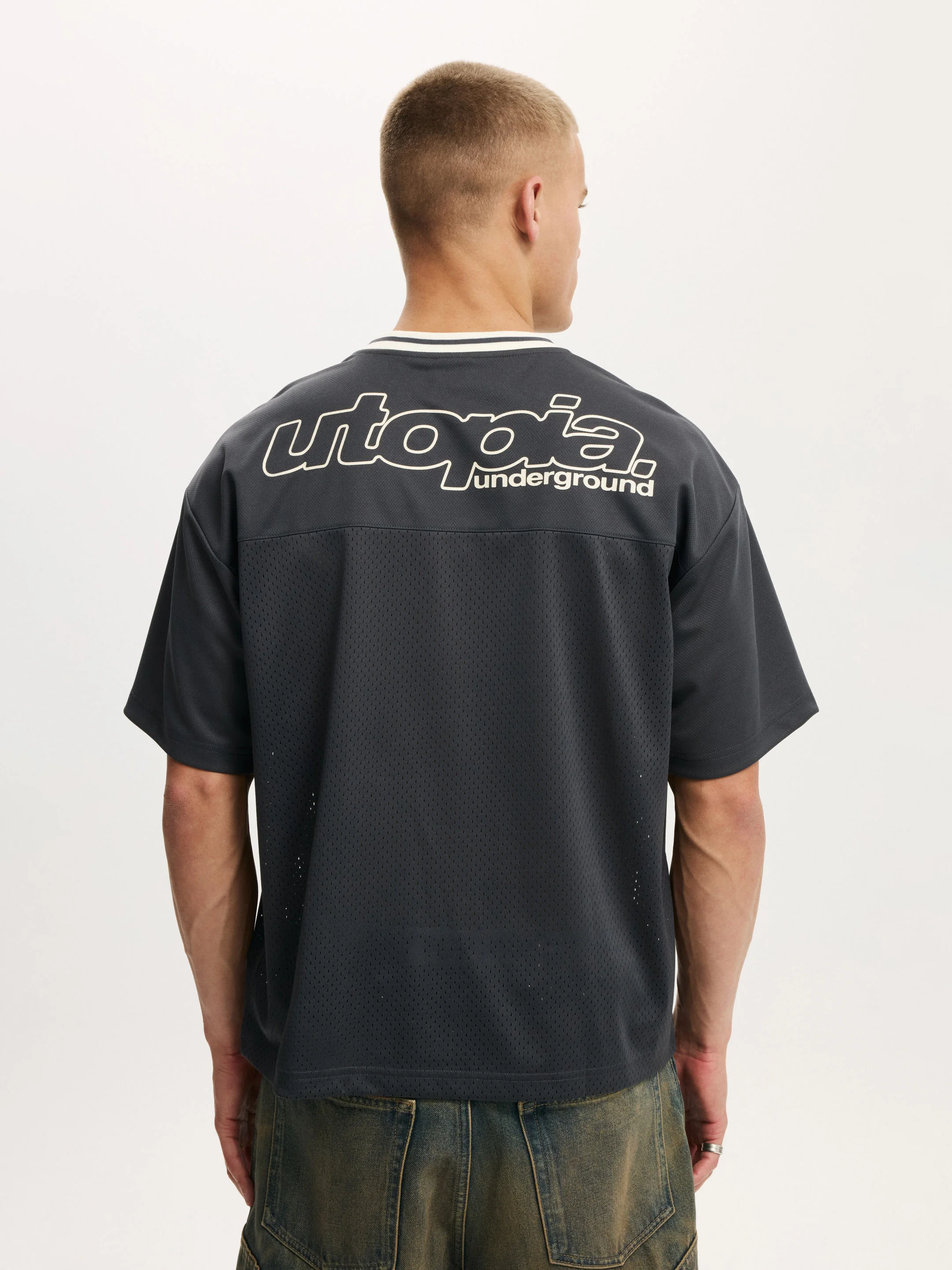 COTTON ON Áo Thun Có Họa Tiết Nam-Football Jersey