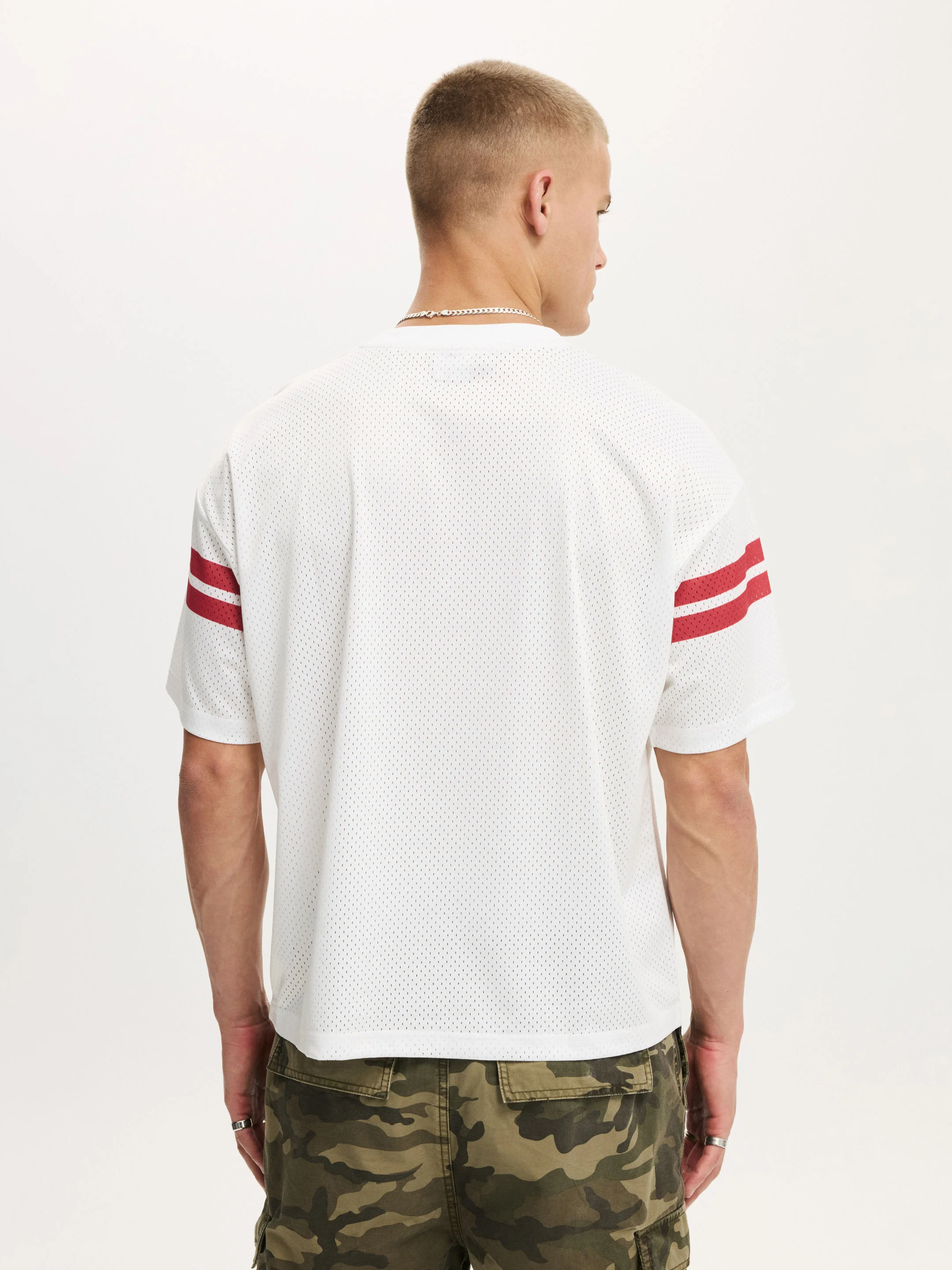 COTTON ON Áo Thun Có Họa Tiết Nam-Football Jersey