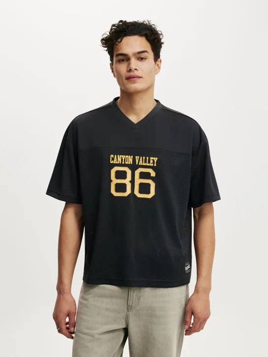 COTTON ON Áo Thun Có Họa Tiết Nam - Football Jersey