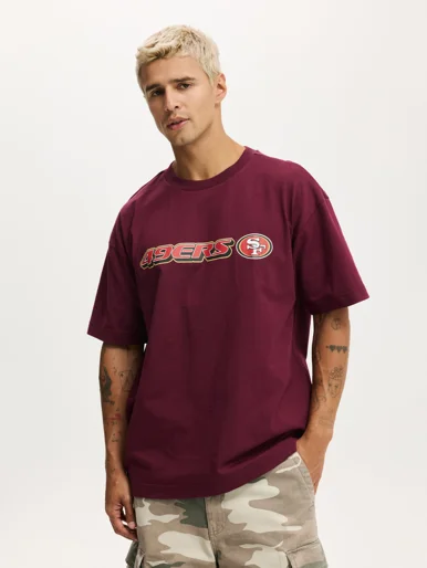 COTTON ON Áo Thun Có Họa Tiết Nam-Box Fit Nfl T-Shirt
