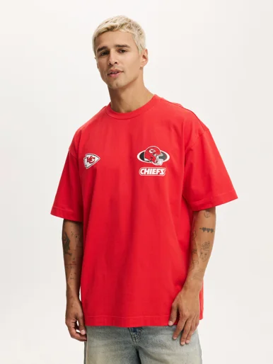 COTTON ON Áo Thun Có Họa Tiết Nam-Box Fit Nfl T-Shirt