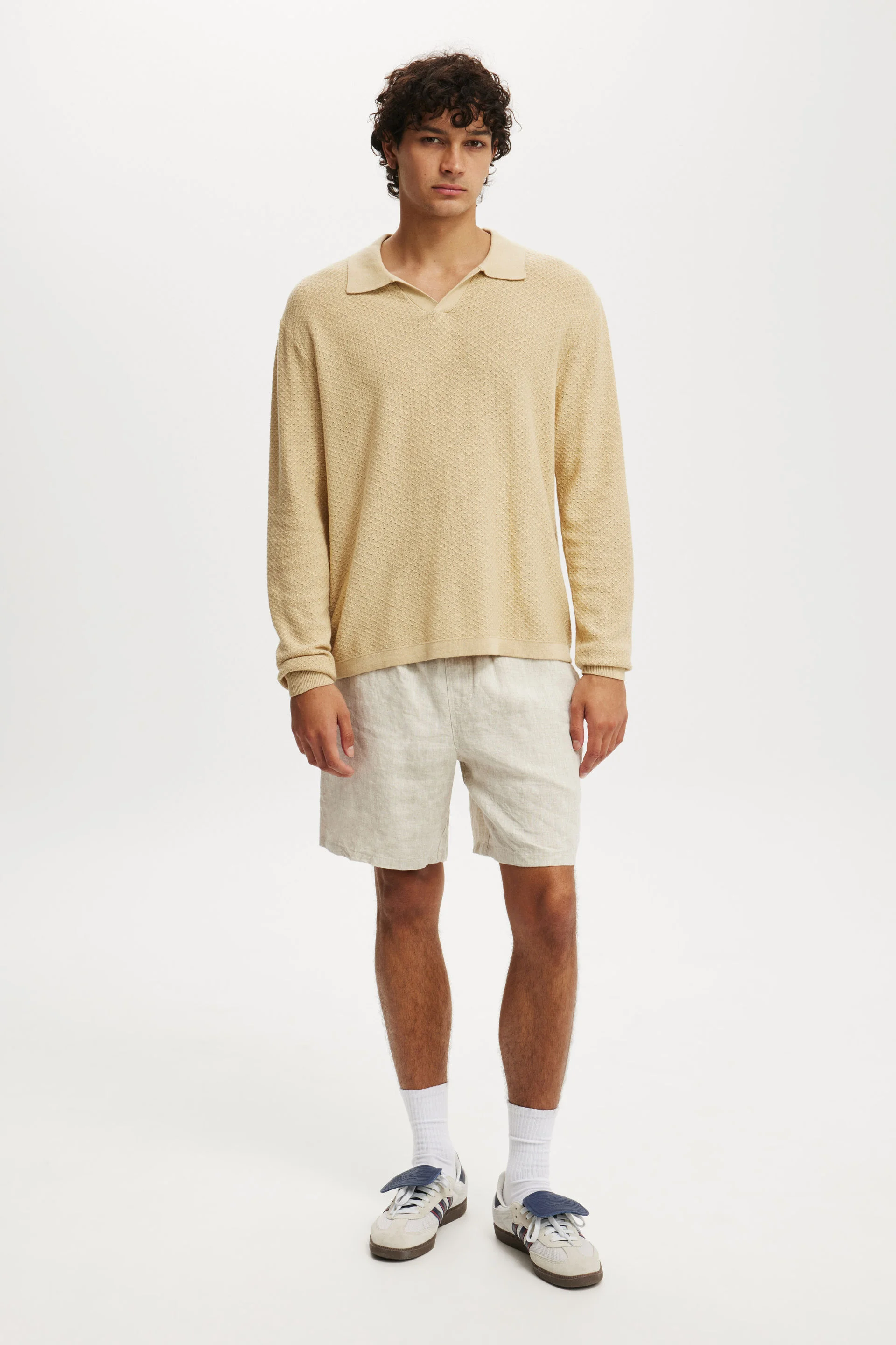 COTTON ON Quần Vải Ngắn Nam-Linen Easy Short