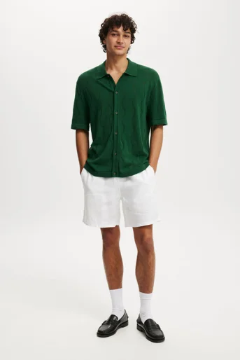 COTTON ON Quần Vải Ngắn Nam-Linen Easy Short