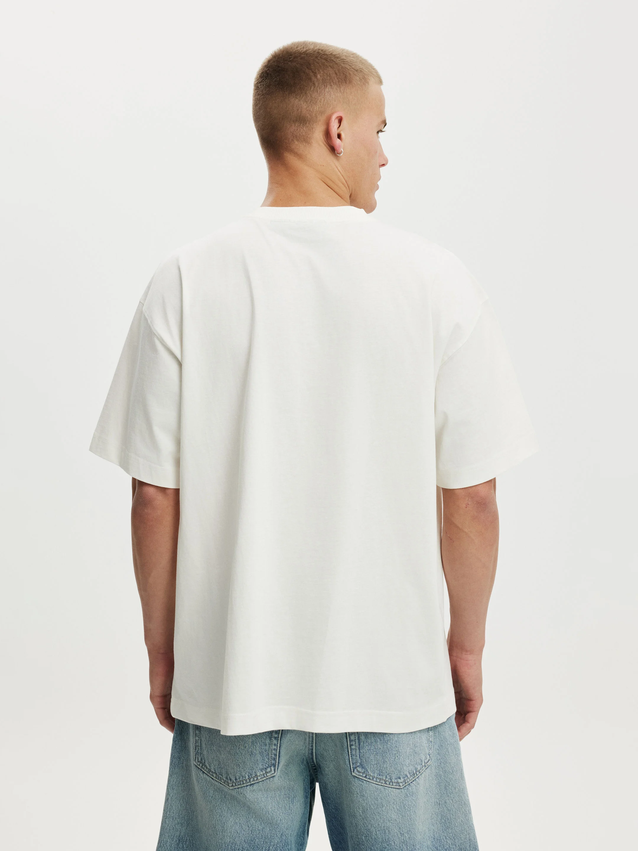 COTTON ON Áo Thun Có Hoạ Tiết Nam - Box Fit Premium Music T-Shirt
