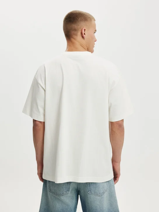 COTTON ON Áo Thun Có Hoạ Tiết Nam - Box Fit Premium Music T-Shirt