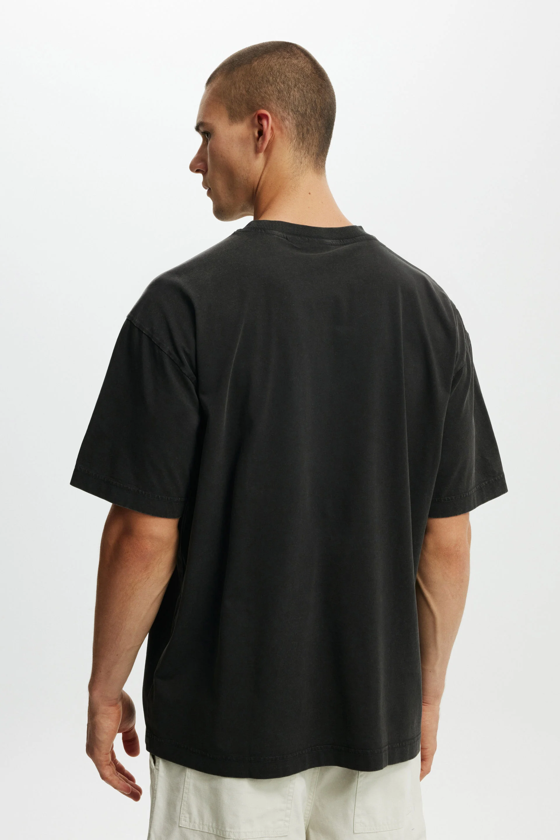 COTTON ON Áo Thun Có Họa Tiết Nam-Box Fit Premium Music T-Shirt