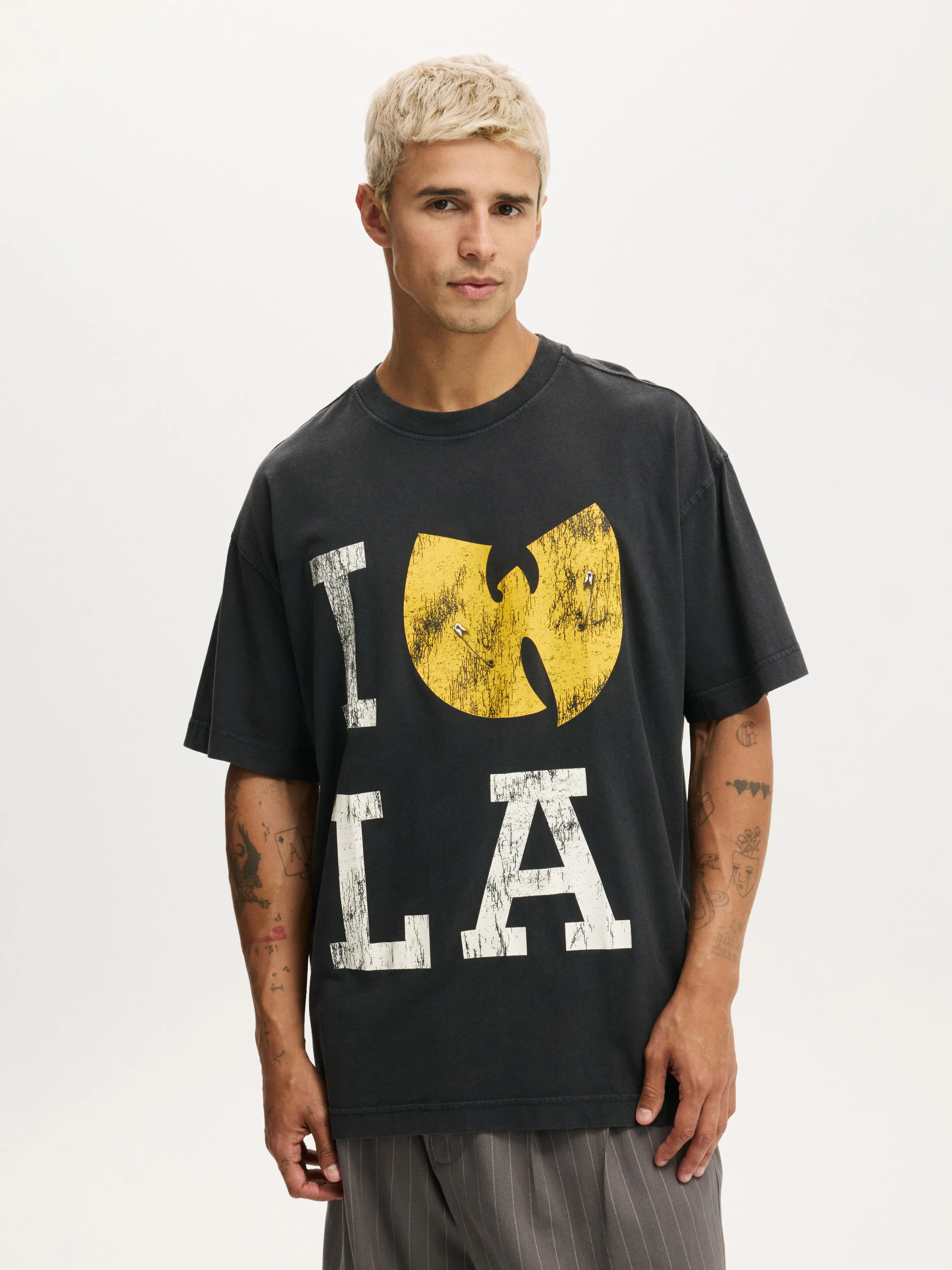 COTTON ON Áo Thun Có Họa Tiết Nam-Box Fit Premium Music T-Shirt