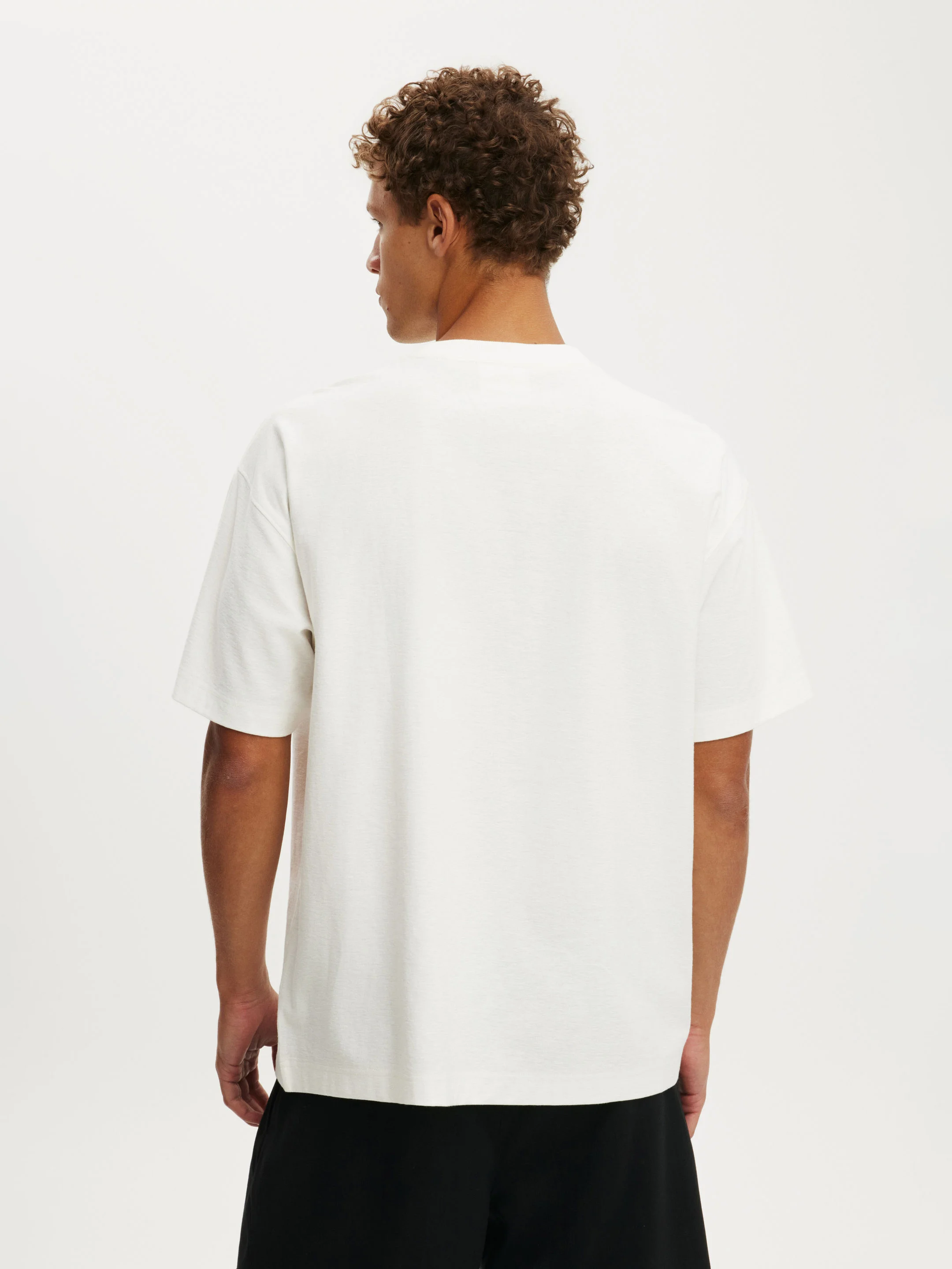 COTTON ON Áo Thun Có Họa Tiết Nam-Box Fit Premium Music T-Shirt