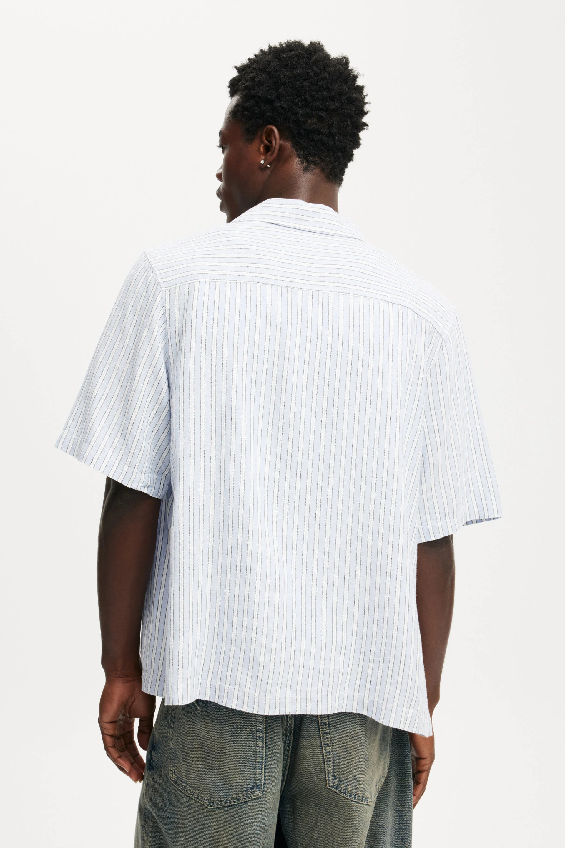 COTTON ON Áo Sơ Mi Ngắn Tay Nam-Box Fit Short Sleeve Shirt
