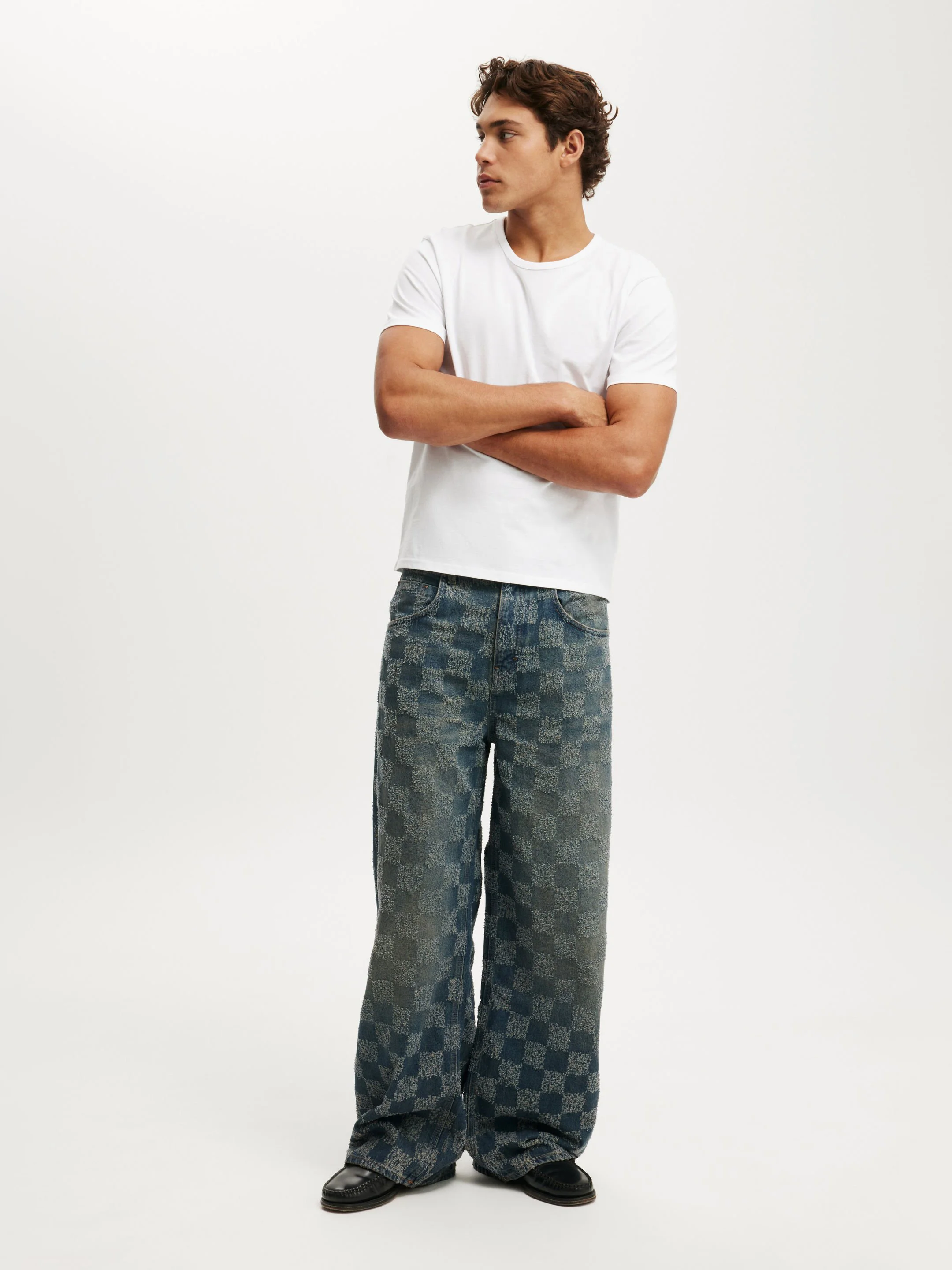 COTTON ON Quần Jeans Ống Rộng Nam-Super Baggy Balloon Jean
