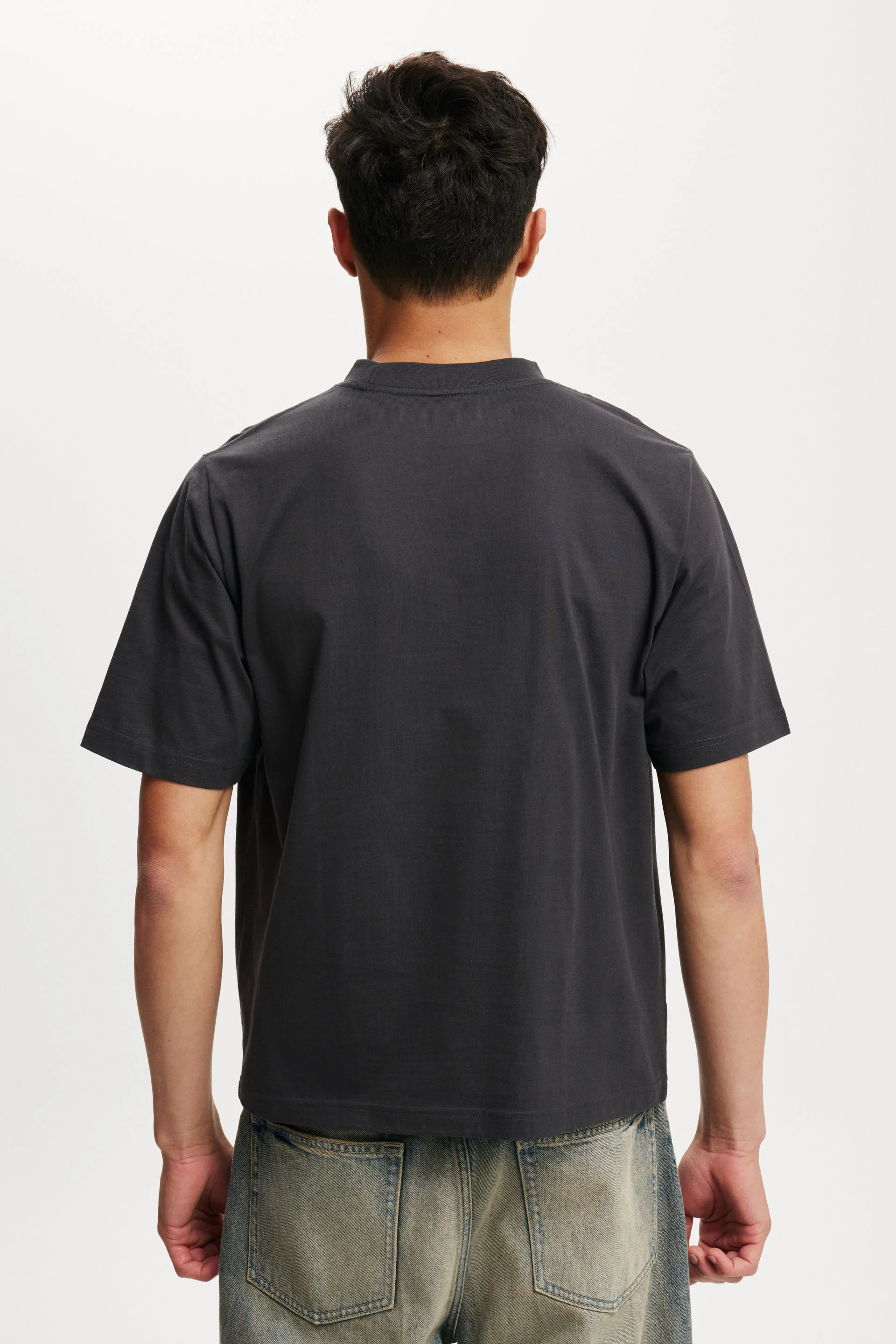 COTTON ON Áo Thun Ngắn Tay Nam-Cropped Fit T-Shirt